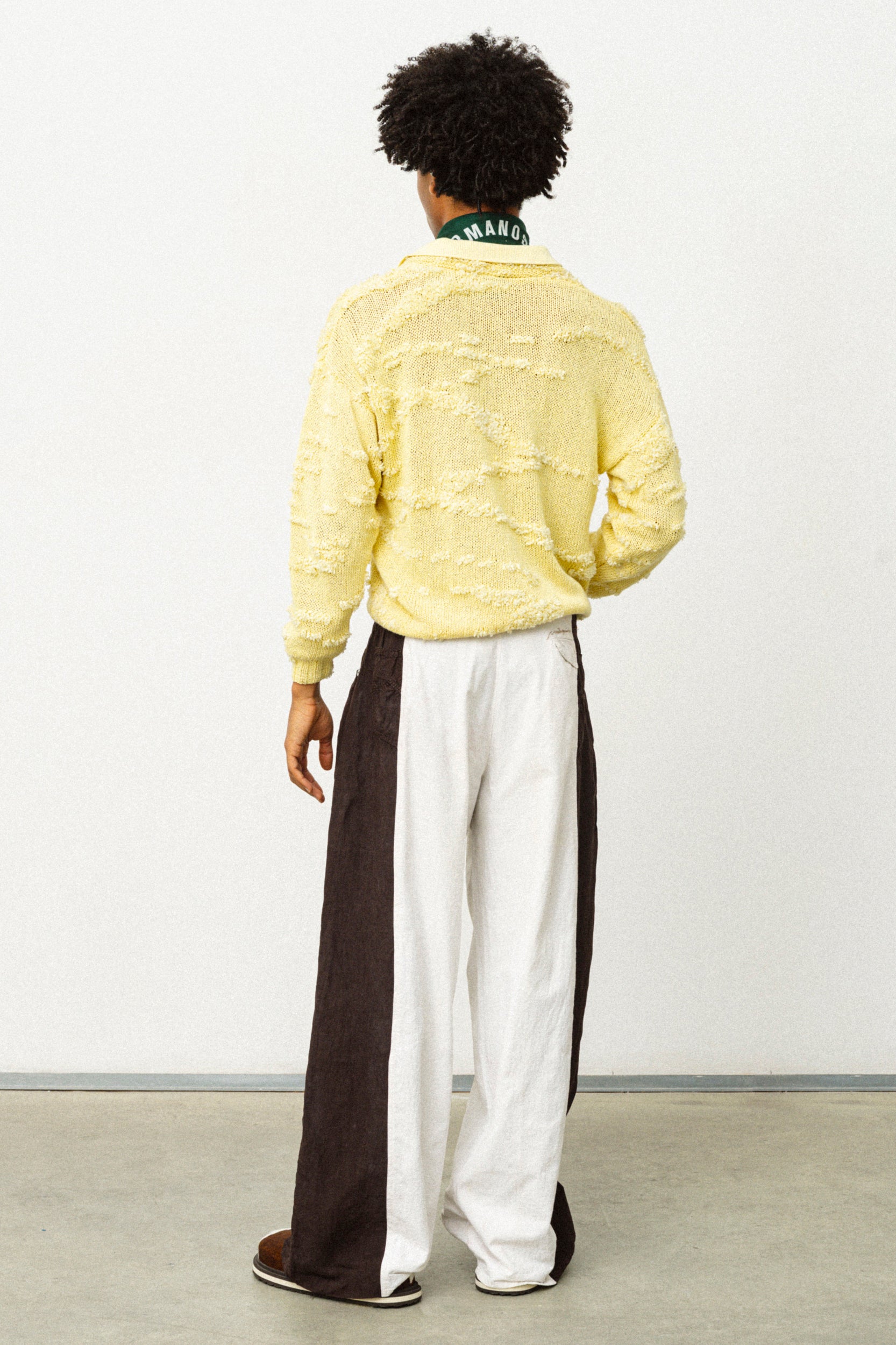 Pantaloni larghi in lino