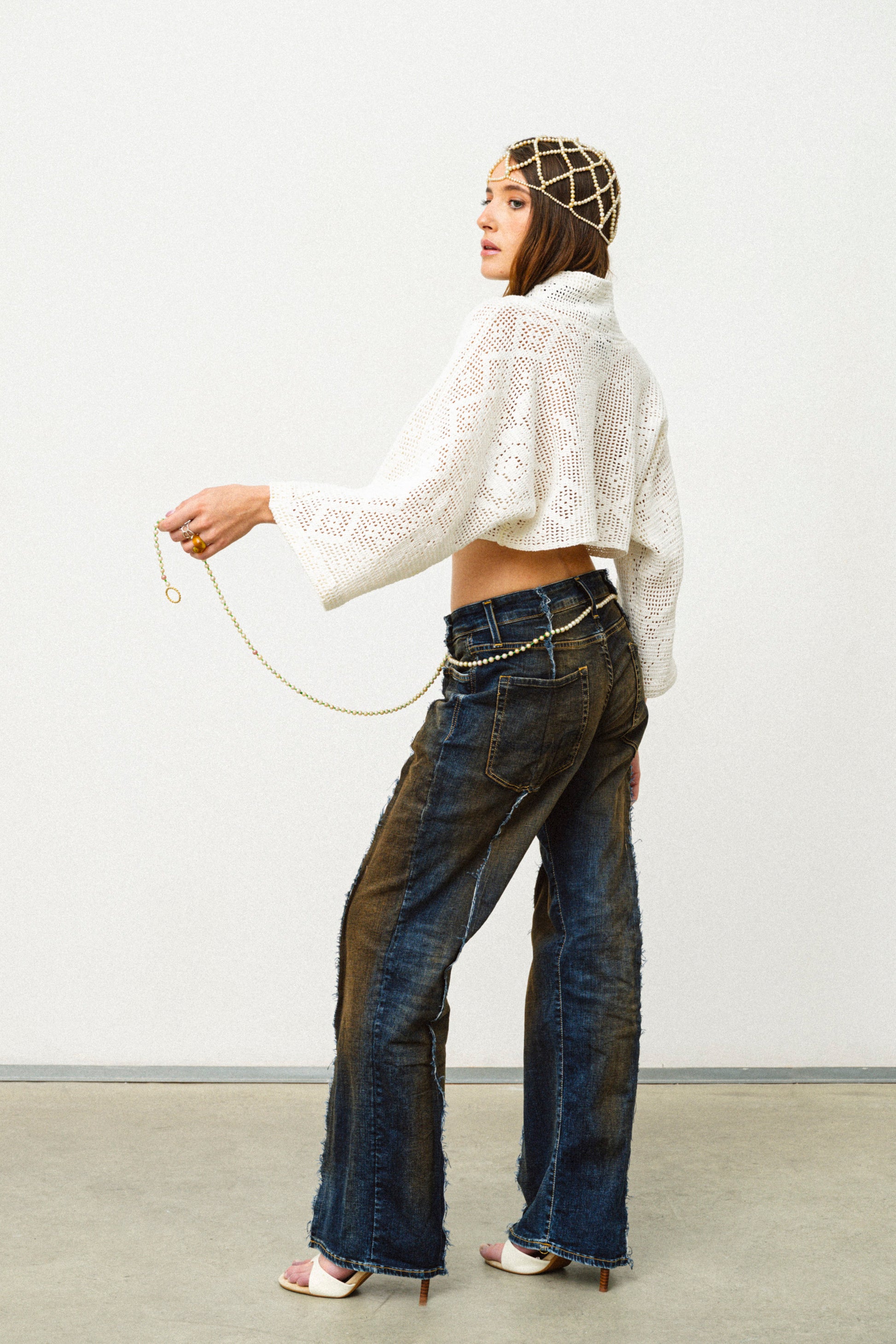 PANTALONI IN DENIM SFUMATI