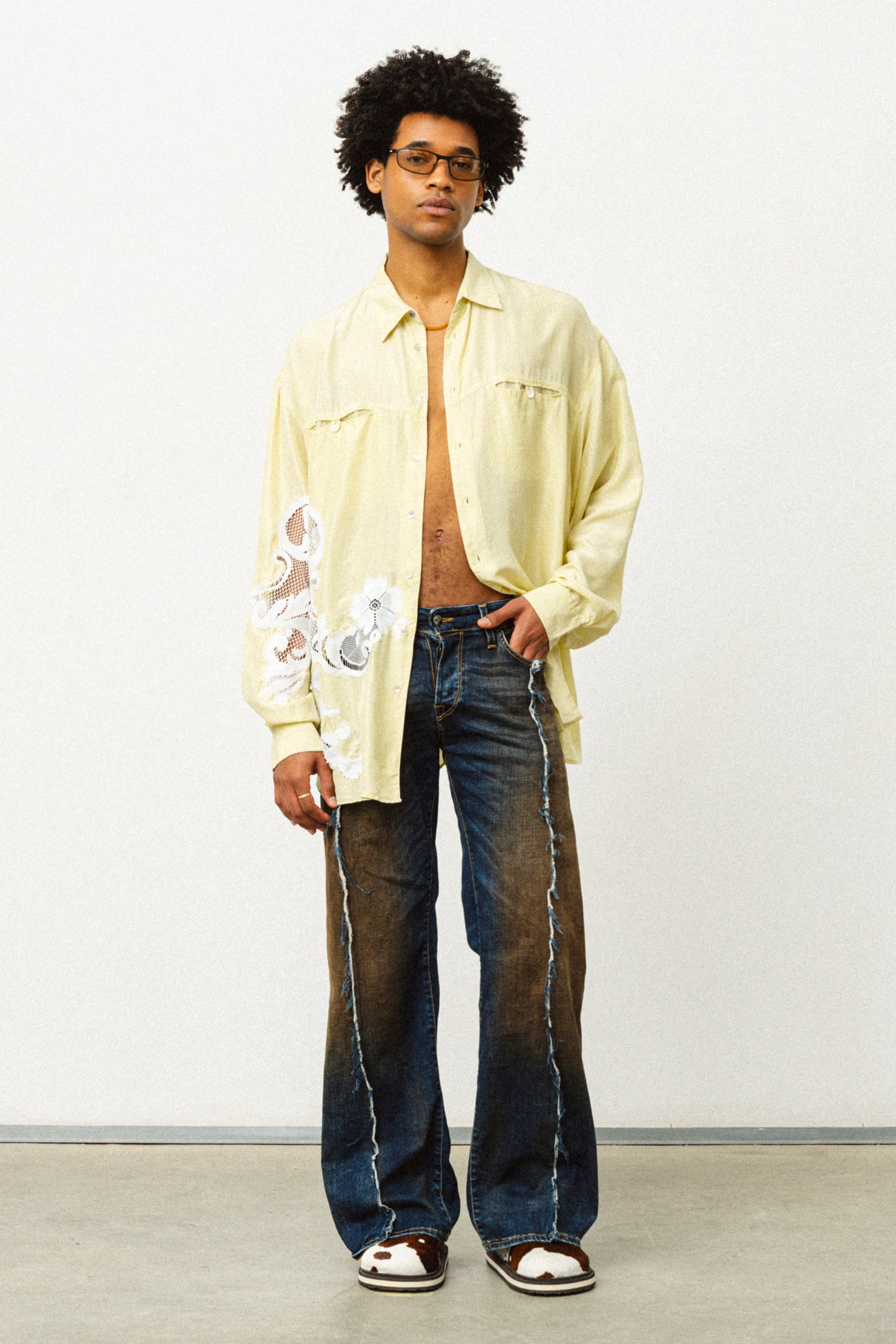 PANTALONI IN DENIM SFUMATI