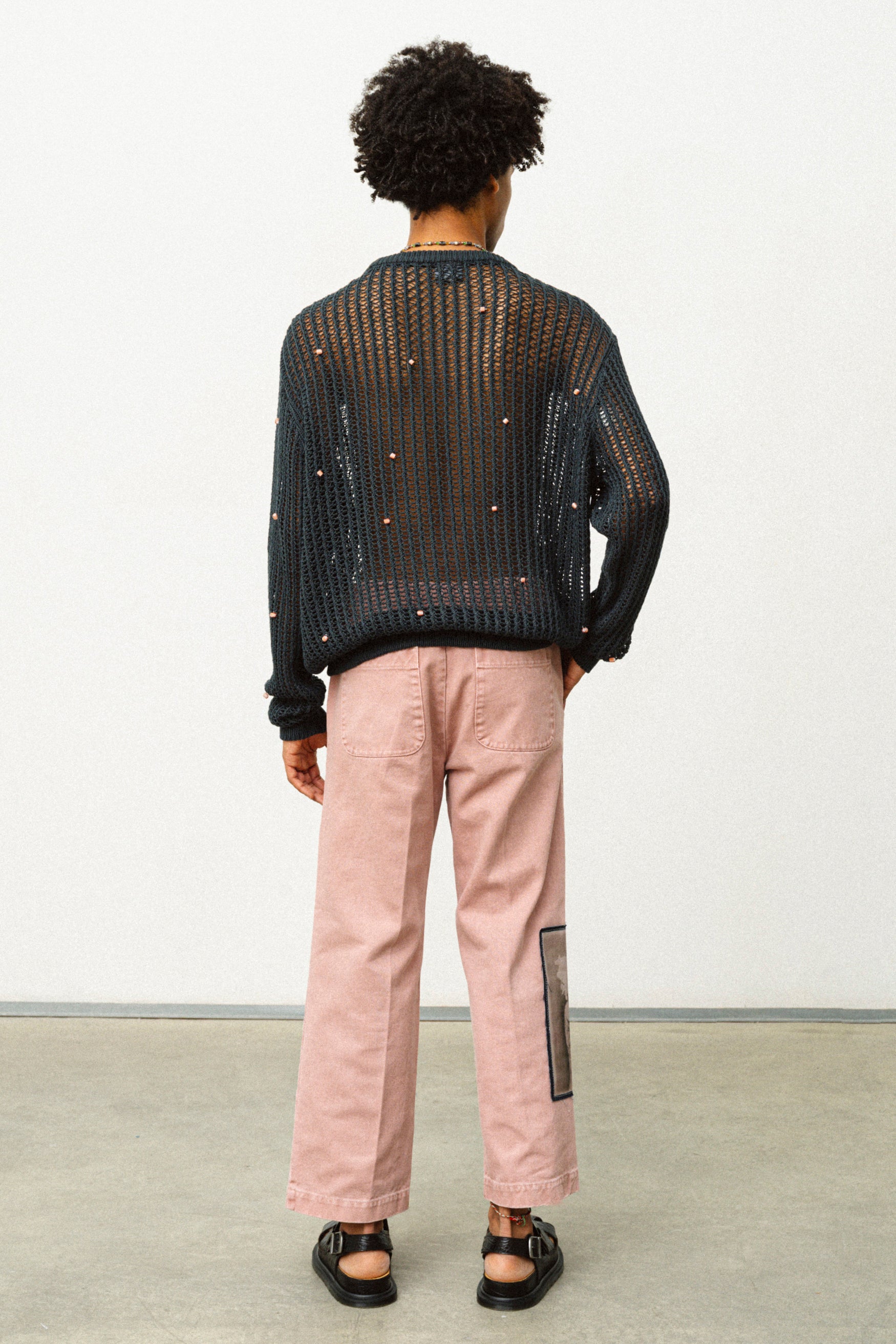 PANTALONI ROSA CON TOPPE