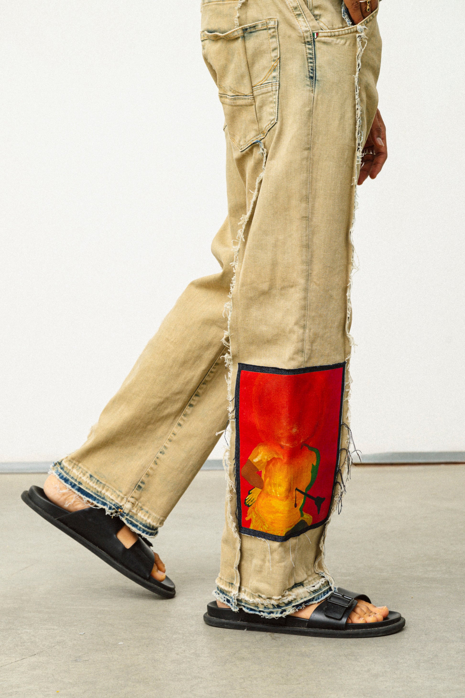 PANTALONI DRITTI CON TOPPA