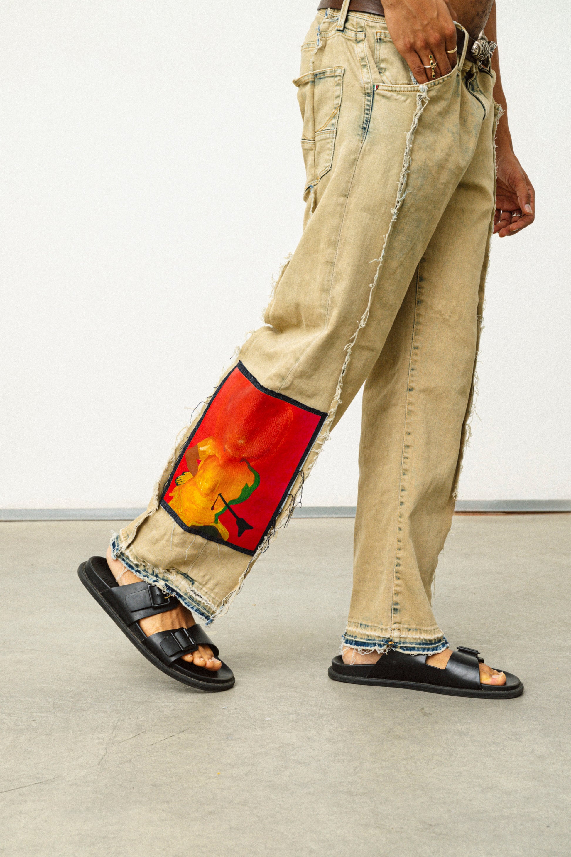 PANTALONI DRITTI CON TOPPA