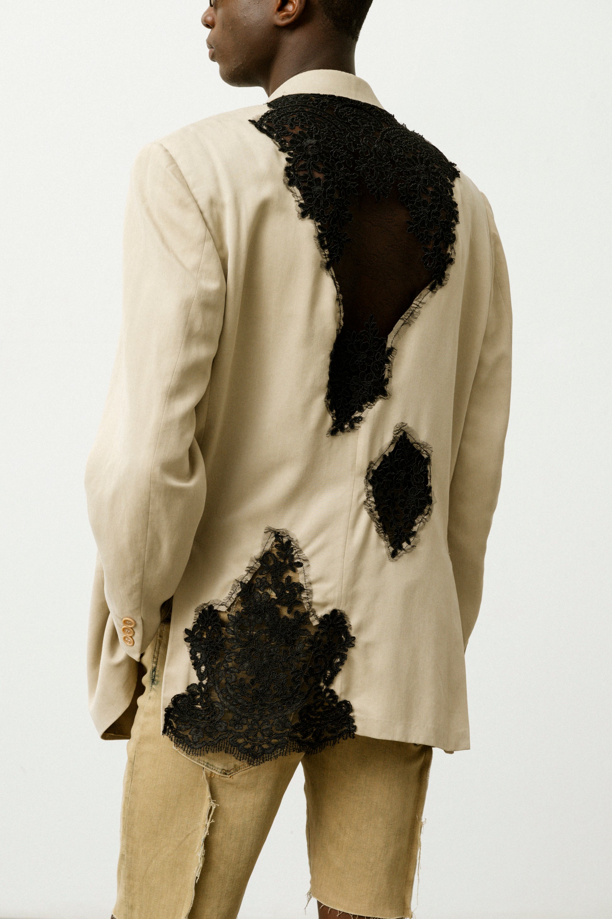 Blazer in seta Allegoria