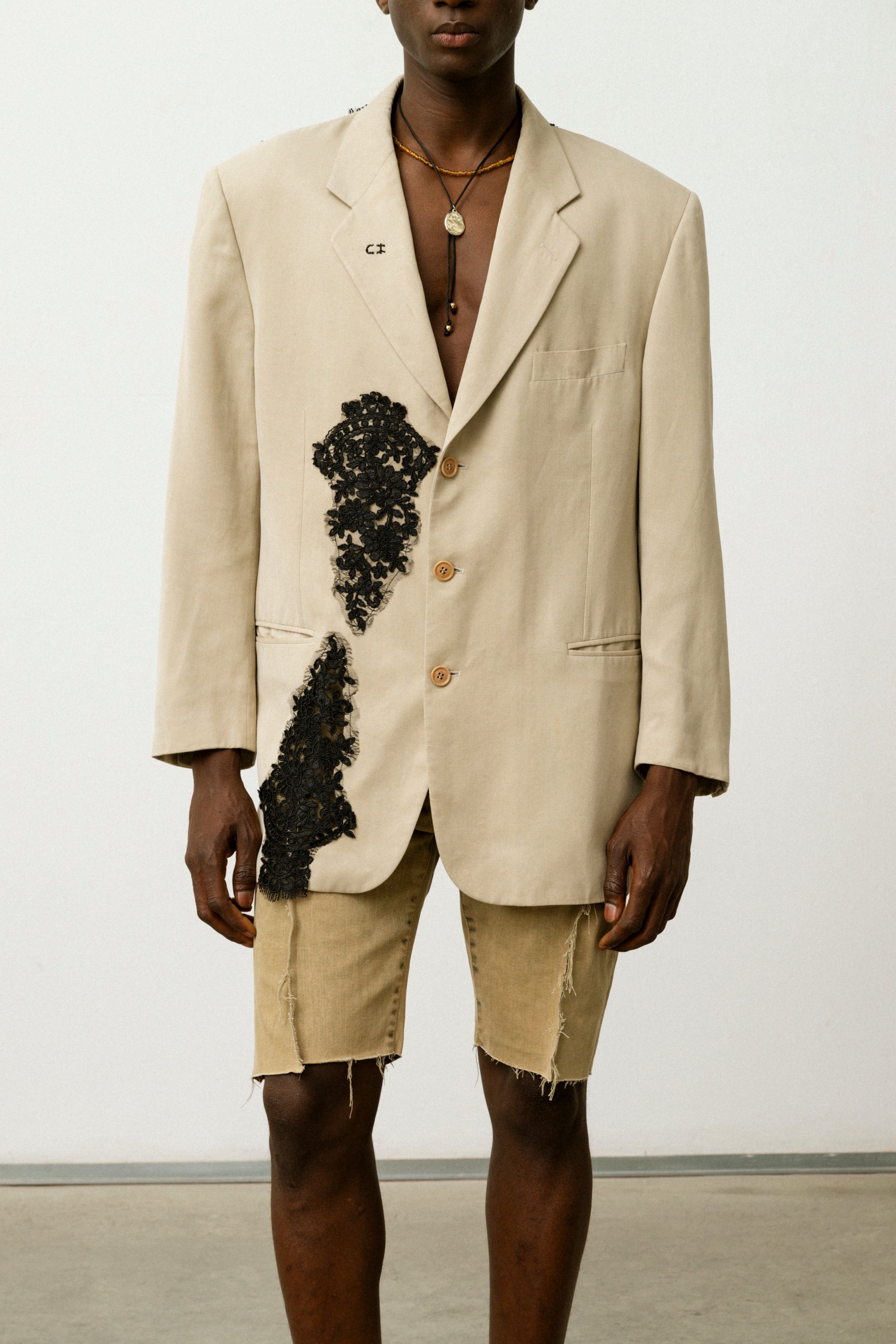 Blazer in seta Allegoria