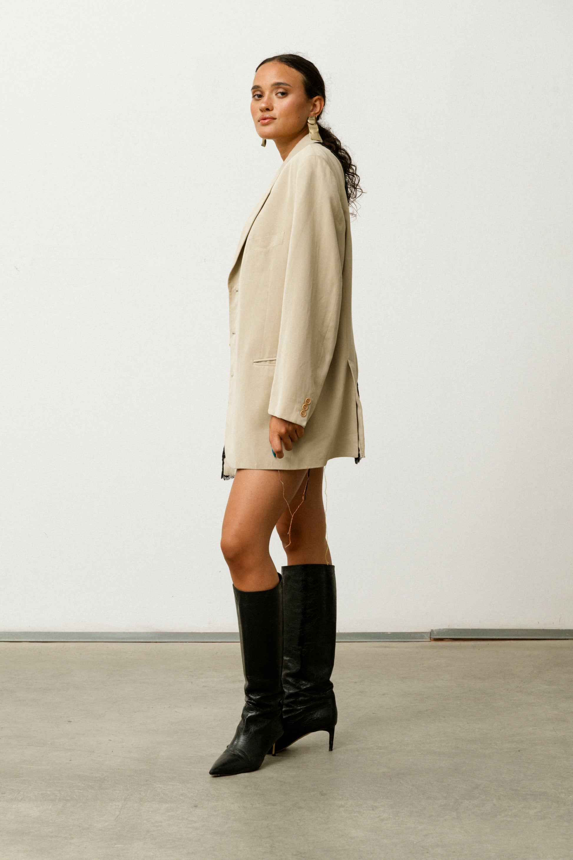 Blazer in seta Allegoria