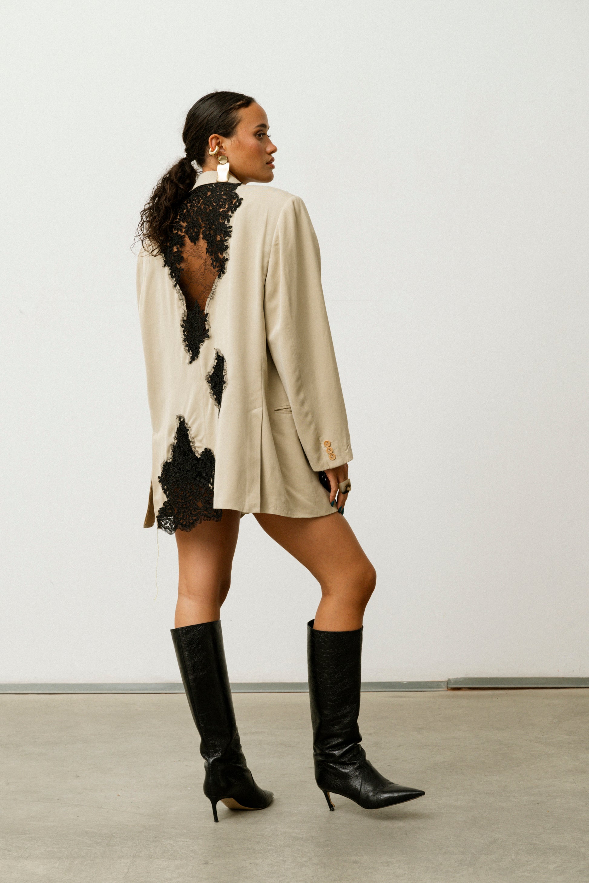 Blazer in seta Allegoria