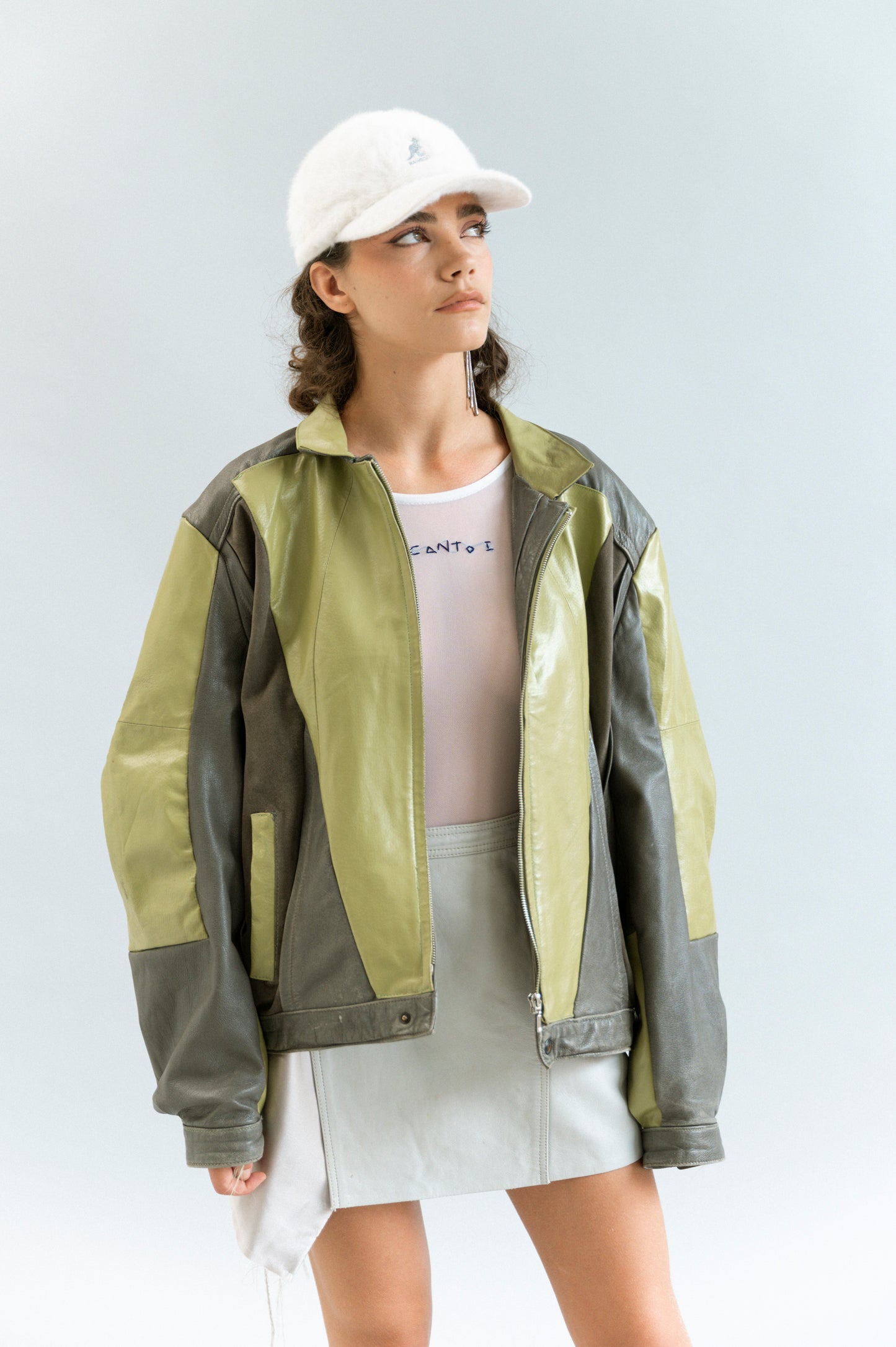 Discarded leather jacket