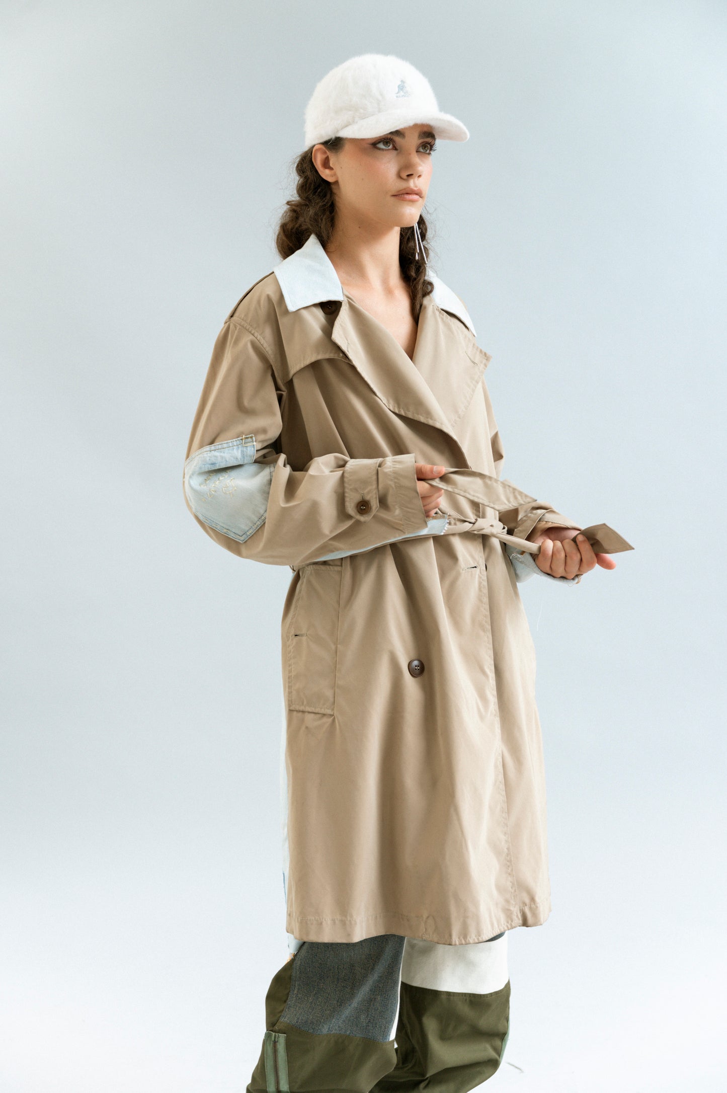 Discarded Denim Trench
