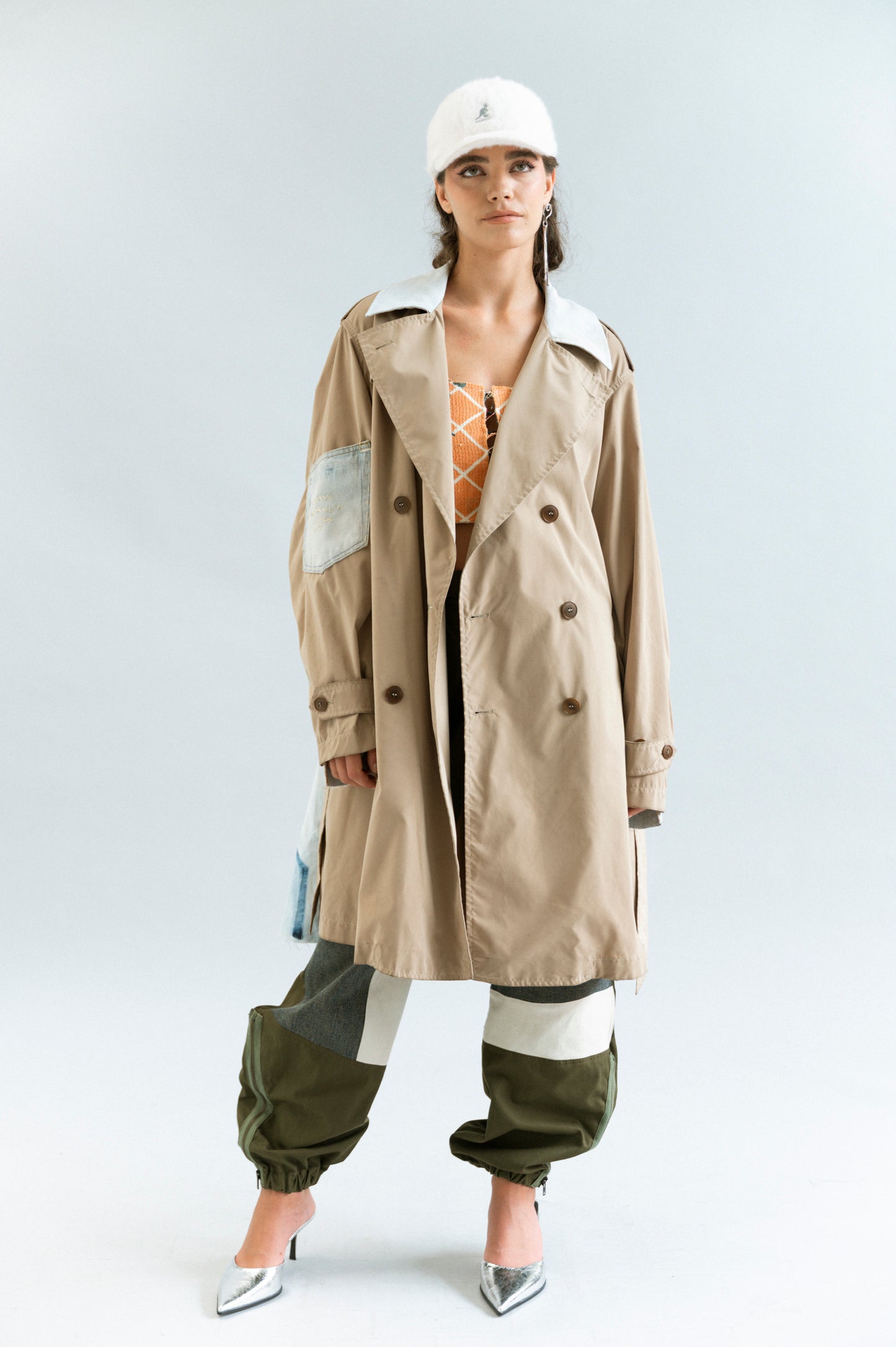 Discarded Denim Trench