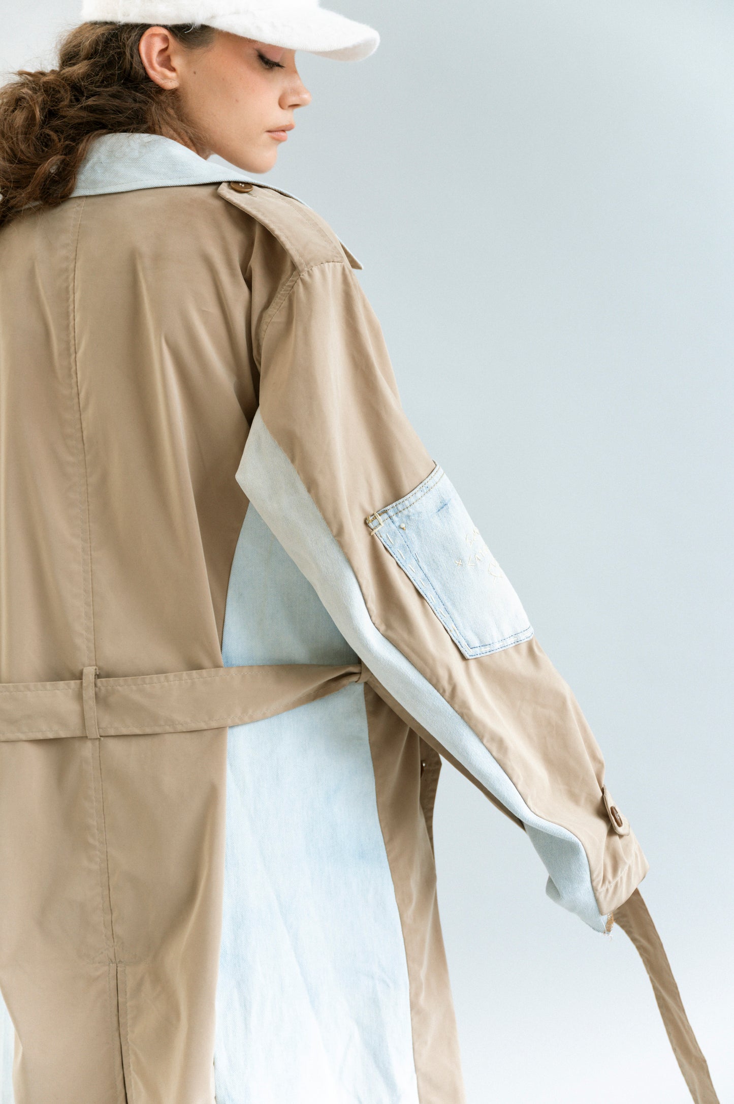 Discarded Denim Trench