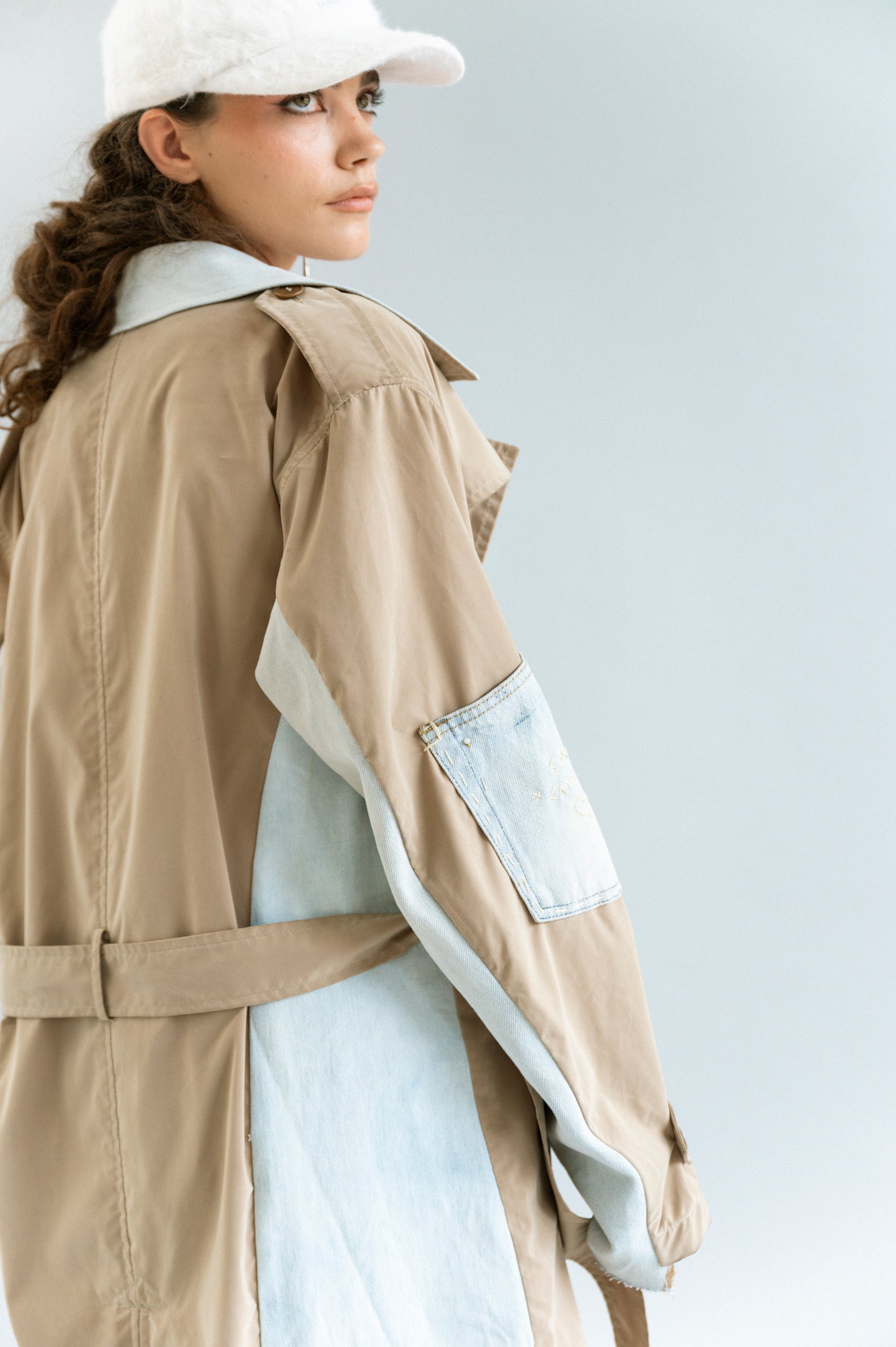 Discarded Denim Trench