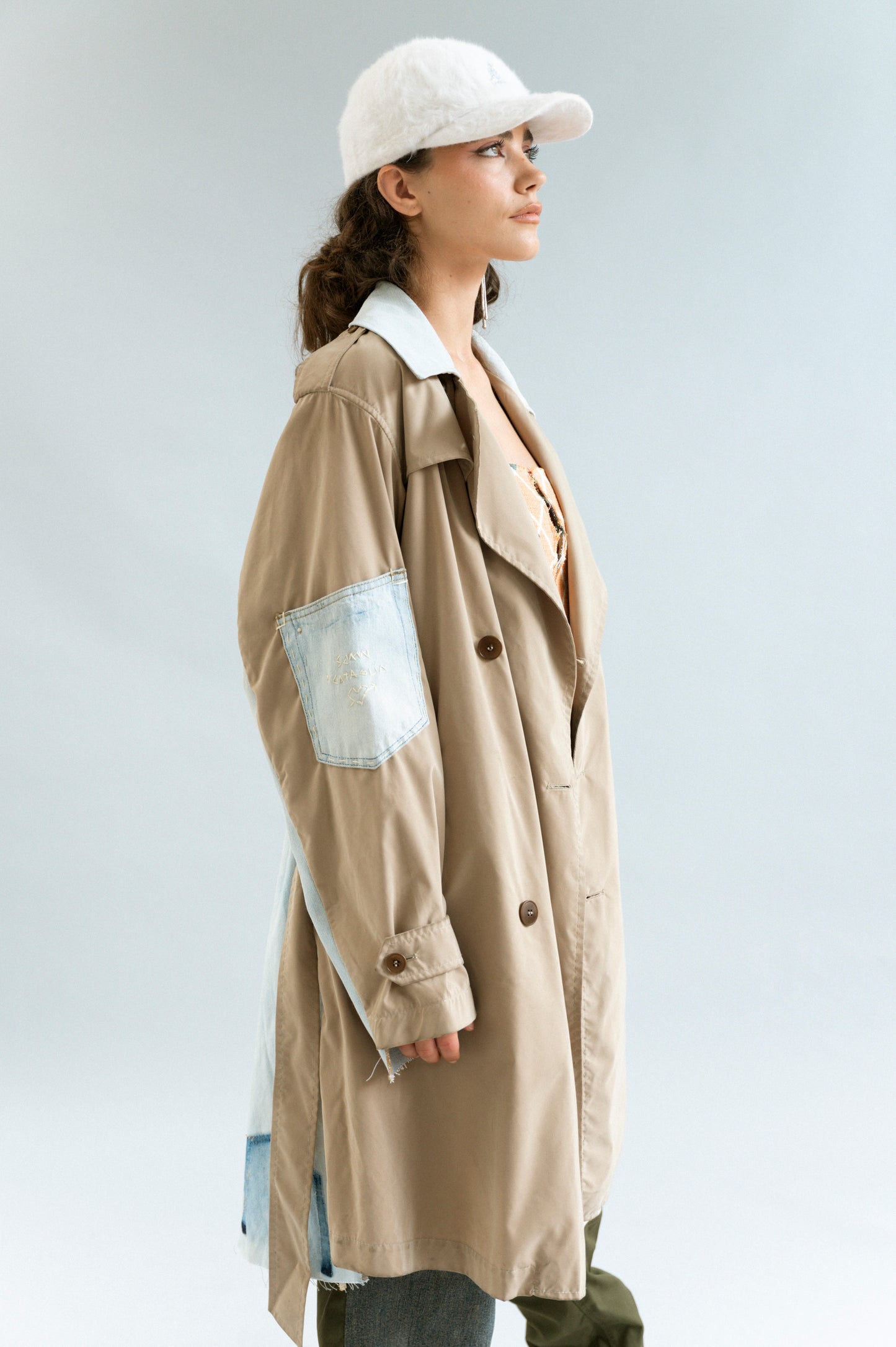 Discarded Denim Trench