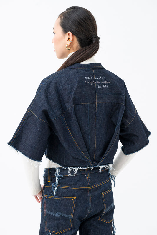 RAW DENIM TOP