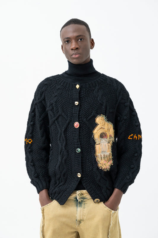 RINASCIMENTO BLACK SWEATER