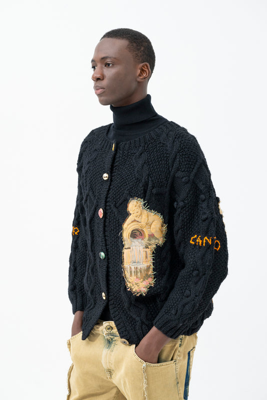 RINASCIMENTO BLACK SWEATER