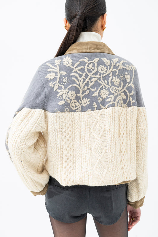 DISCARDED KNITTED JACEKT