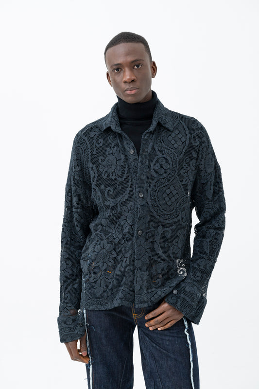 BRODERIE LS SHIRT