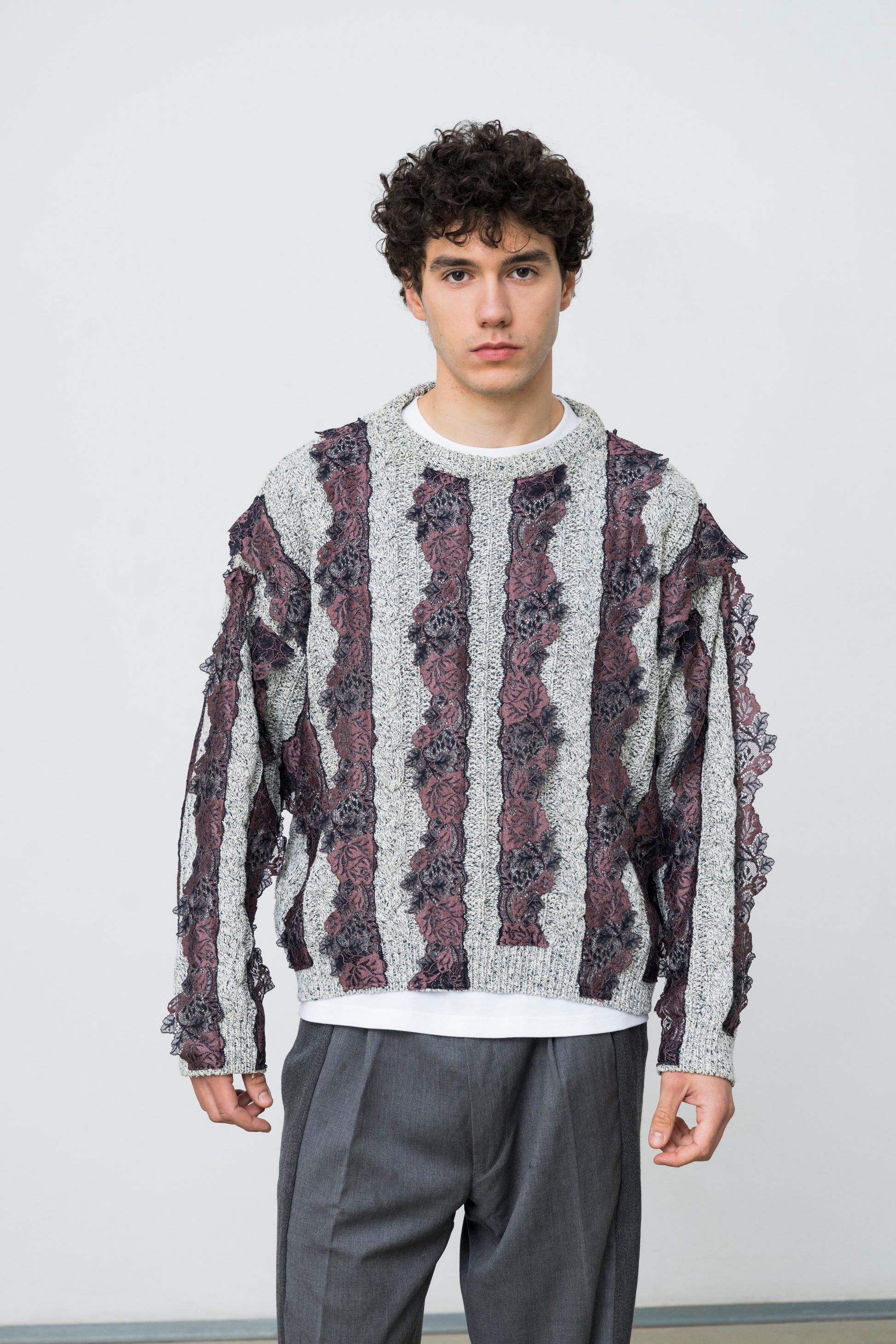 MERLETTO TRIM SWEATER