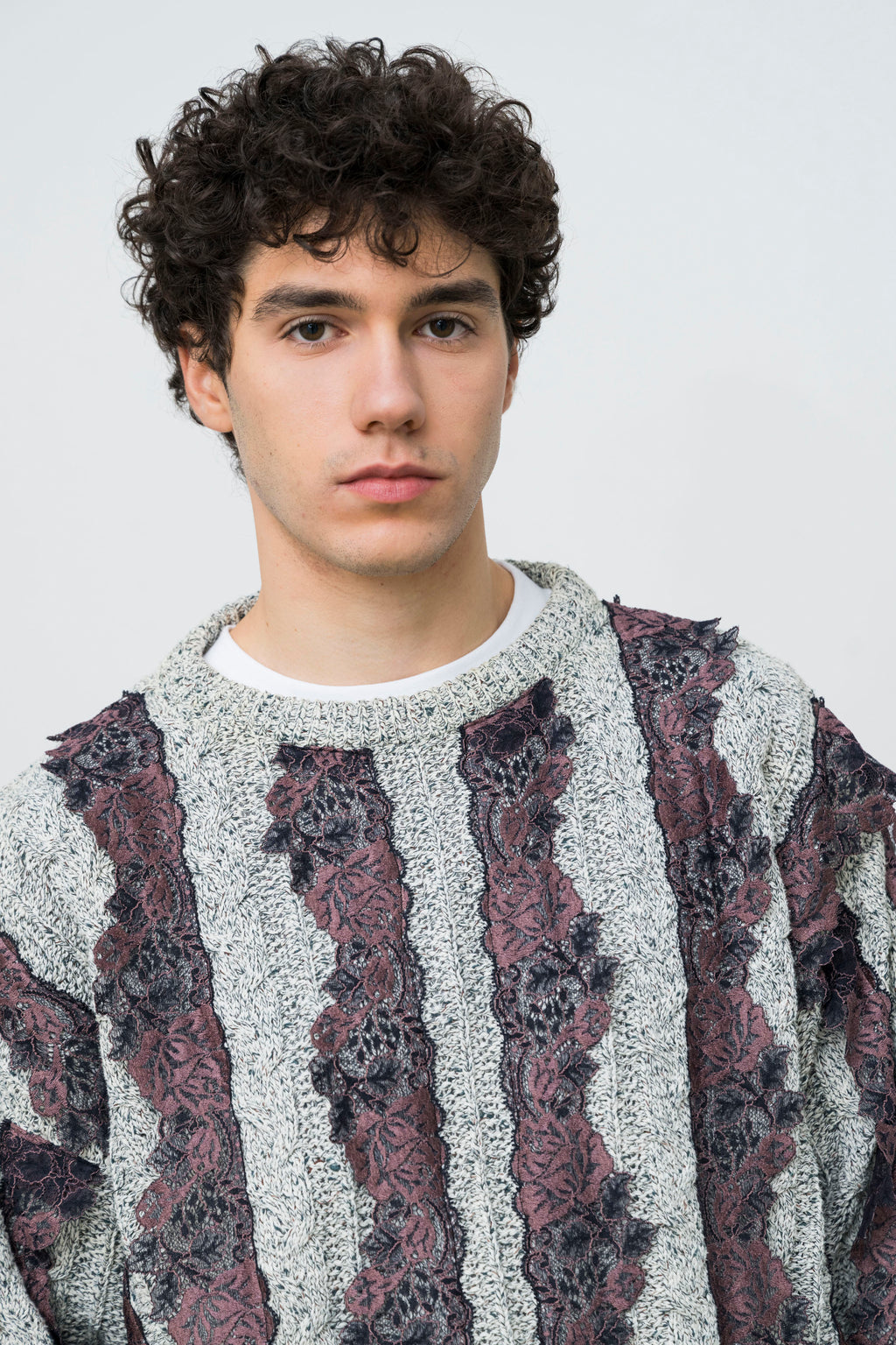 MERLETTO TRIM SWEATER