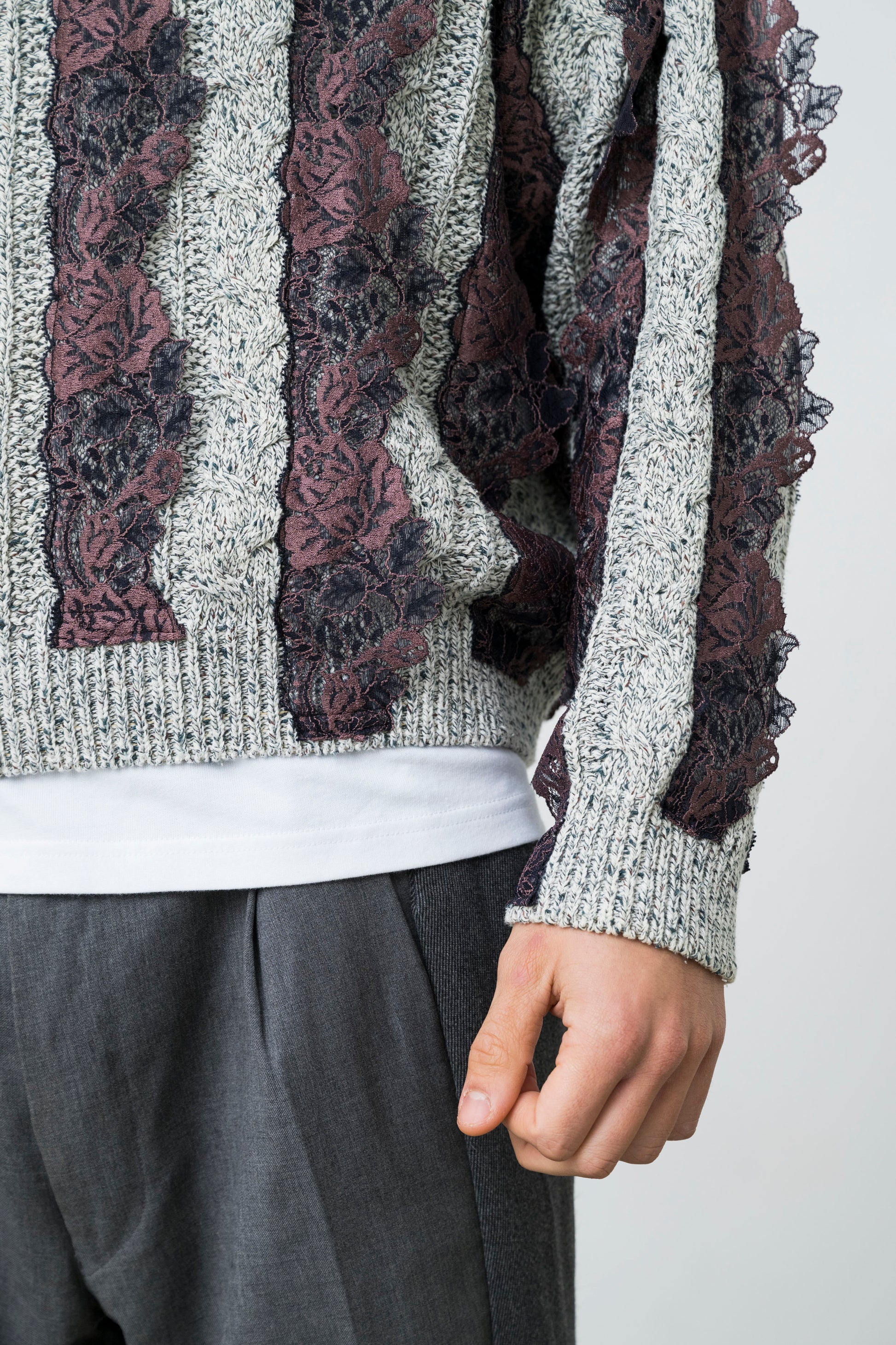 MERLETTO TRIM SWEATER