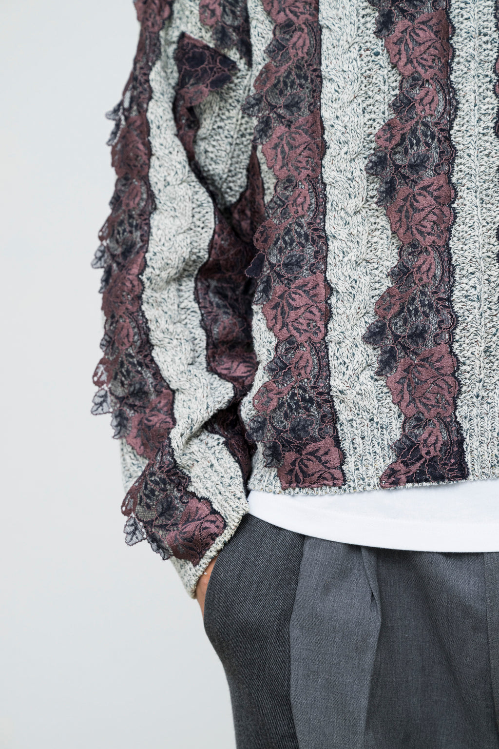 MERLETTO TRIM SWEATER