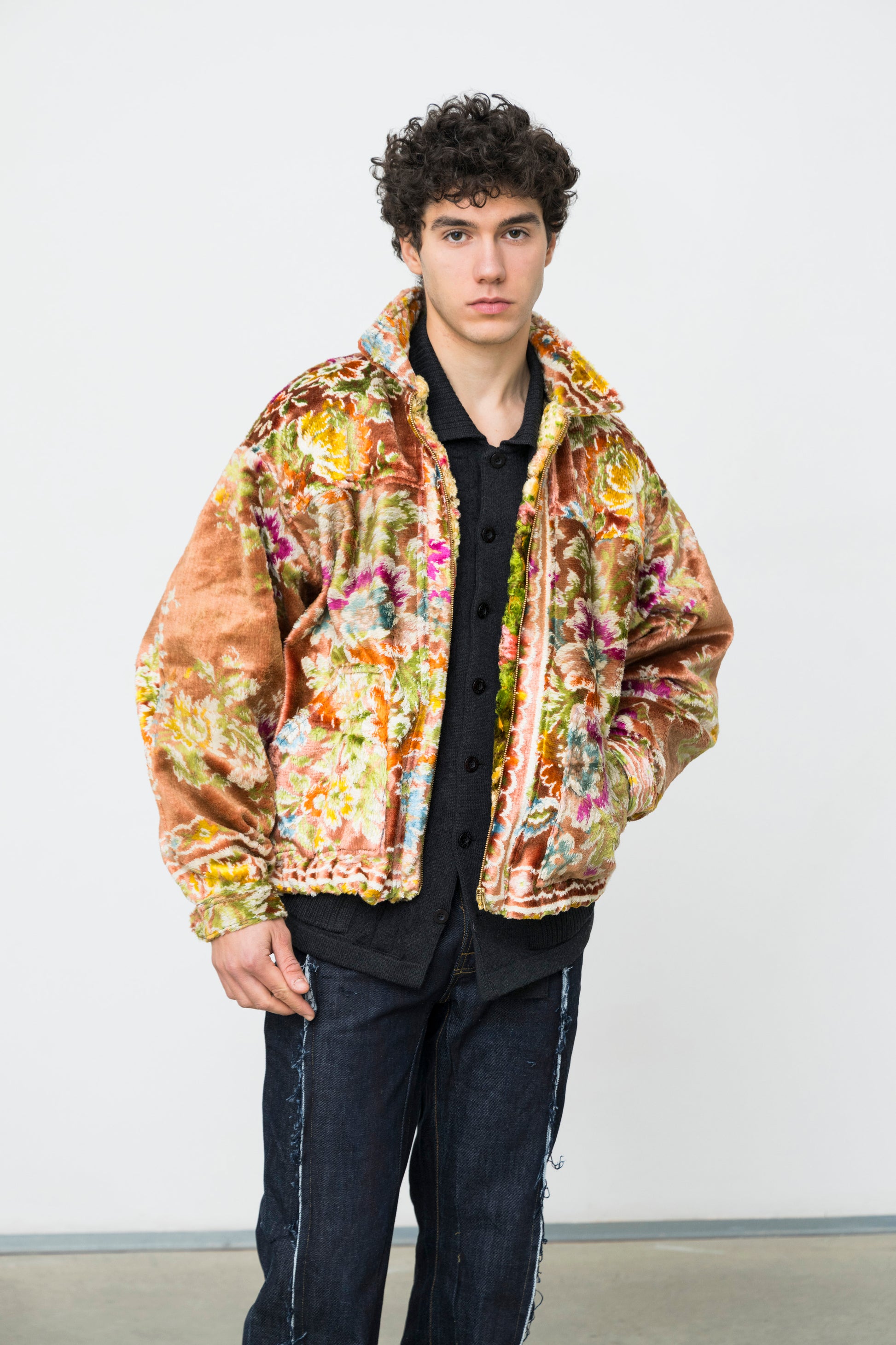 SACRA BROCCATO BOXY JACKET