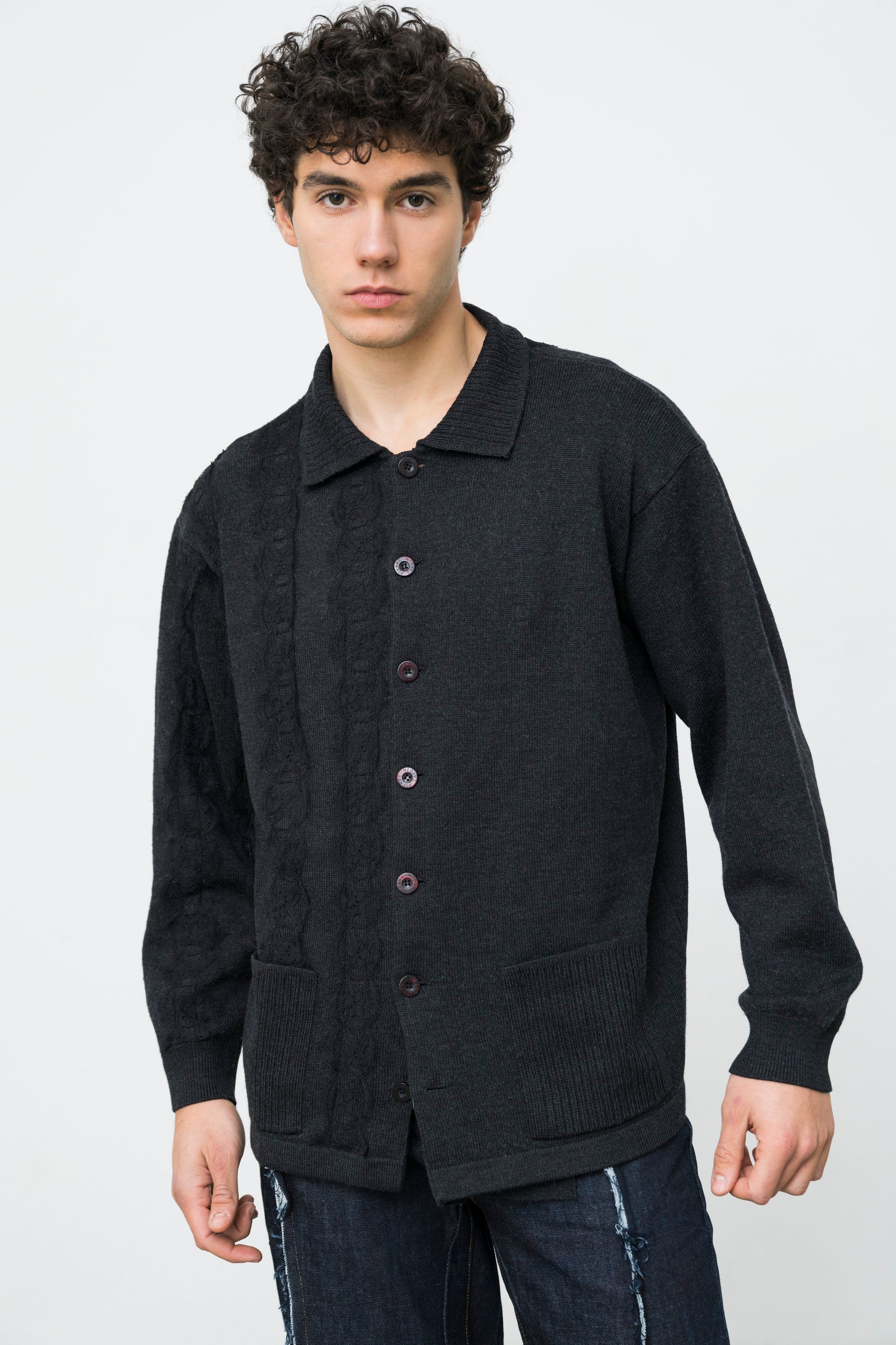 MERLETTO TRIM CARDIGAN