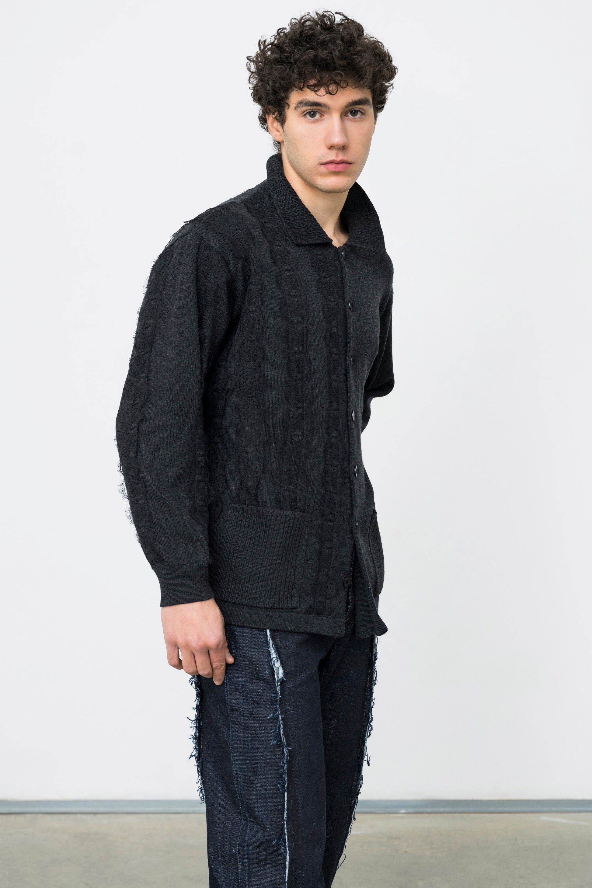 MERLETTO TRIM CARDIGAN