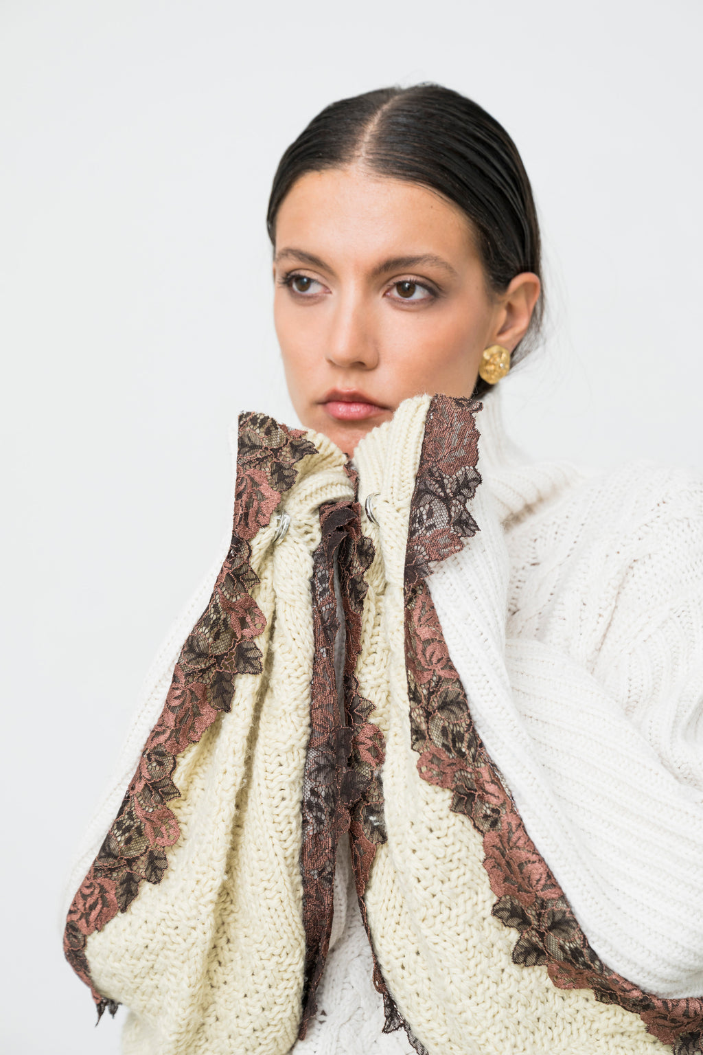 DIMENTICATO CABLE-KNIT SWEATER