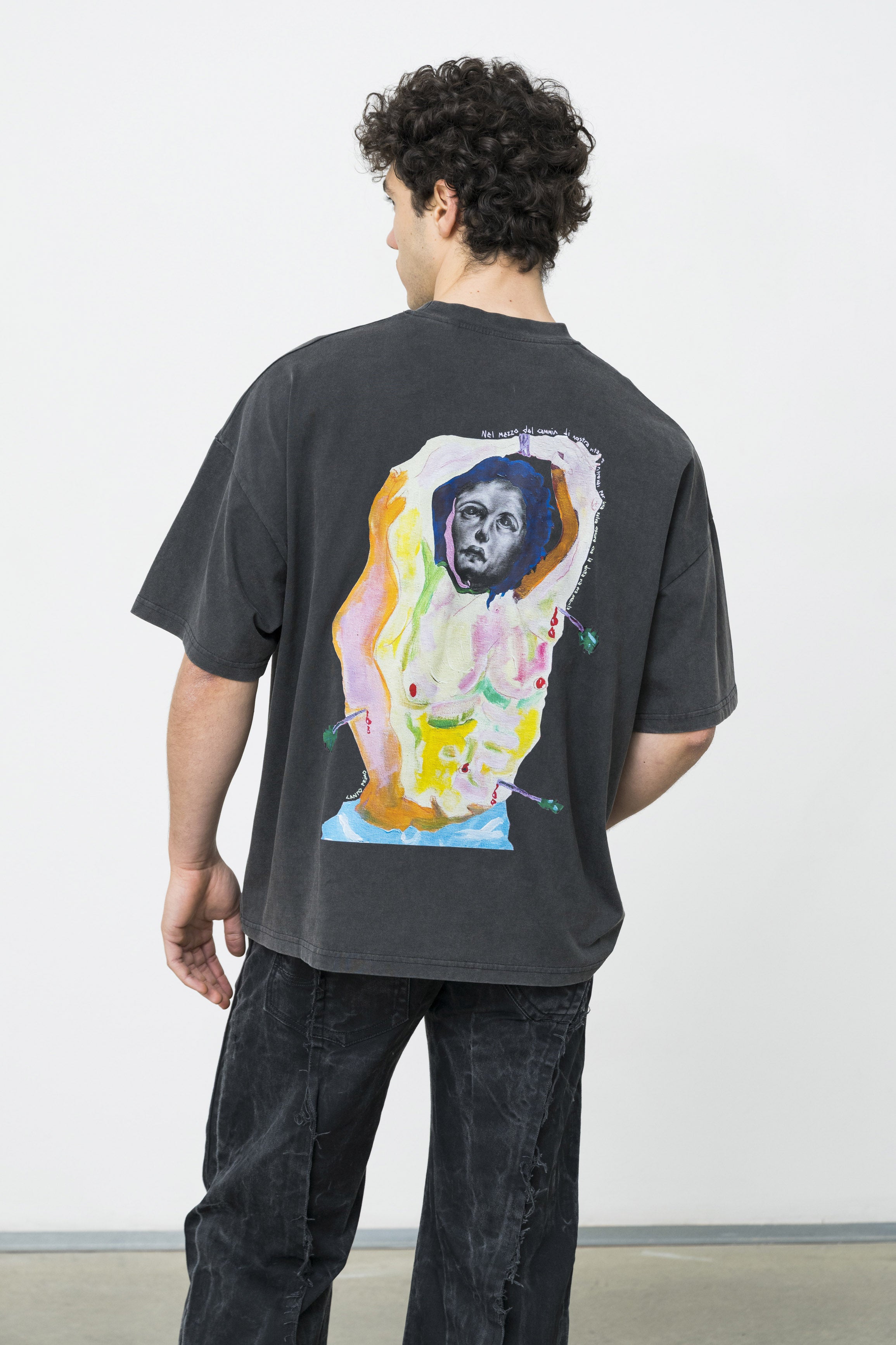 ovy Embroidery Cotton Wide T-shirt サイズL ovy Embroidery Cotton Wide T-shirt - メルカリ
