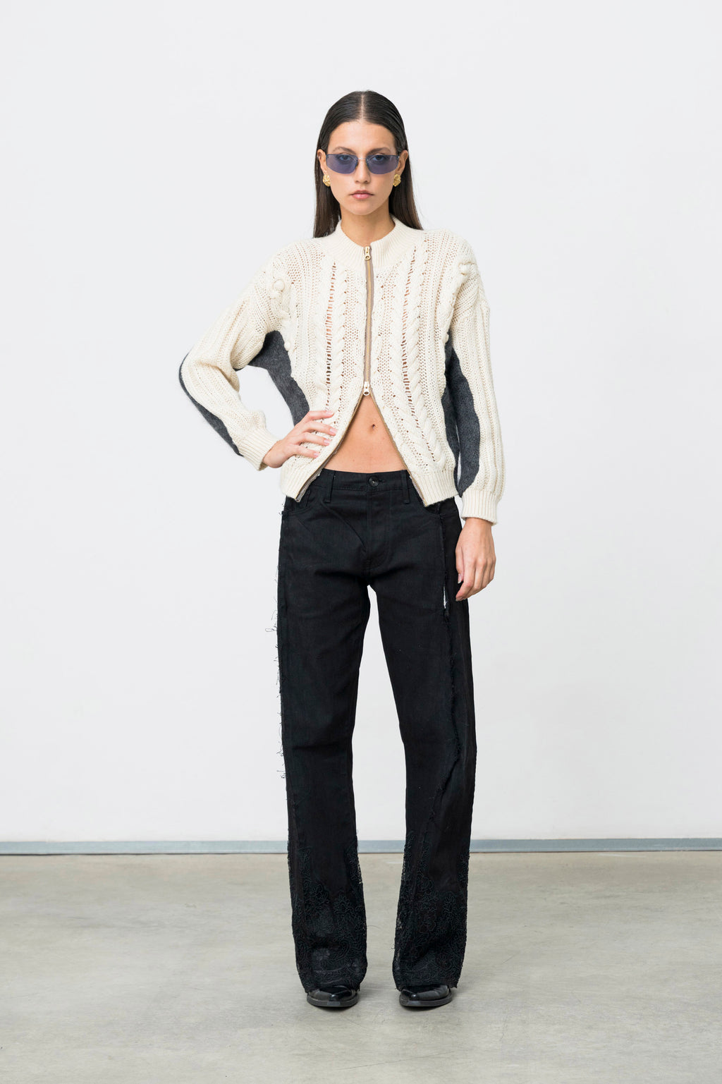 BILATERAL WOOL CARDIGAN