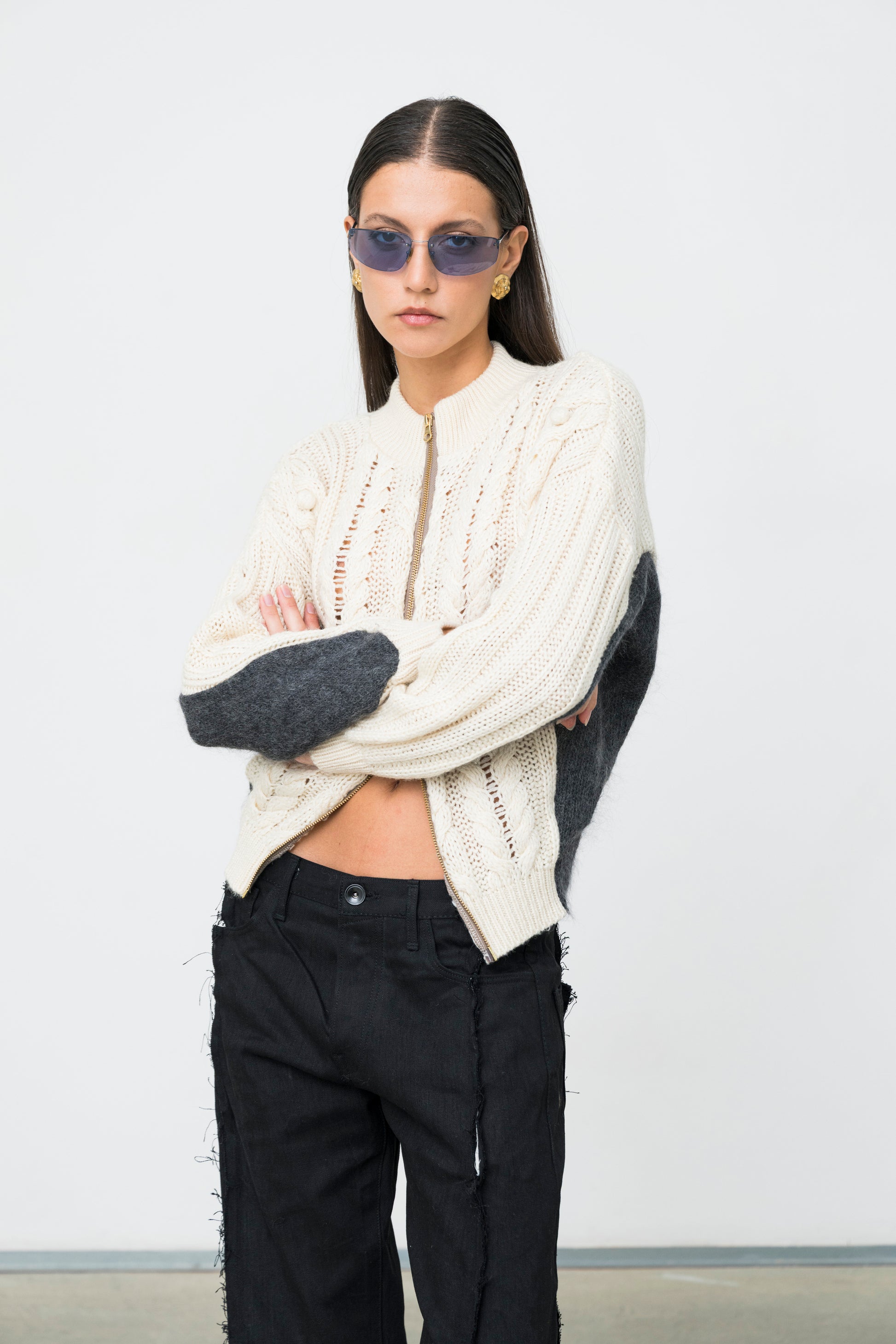 BILATERAL WOOL CARDIGAN
