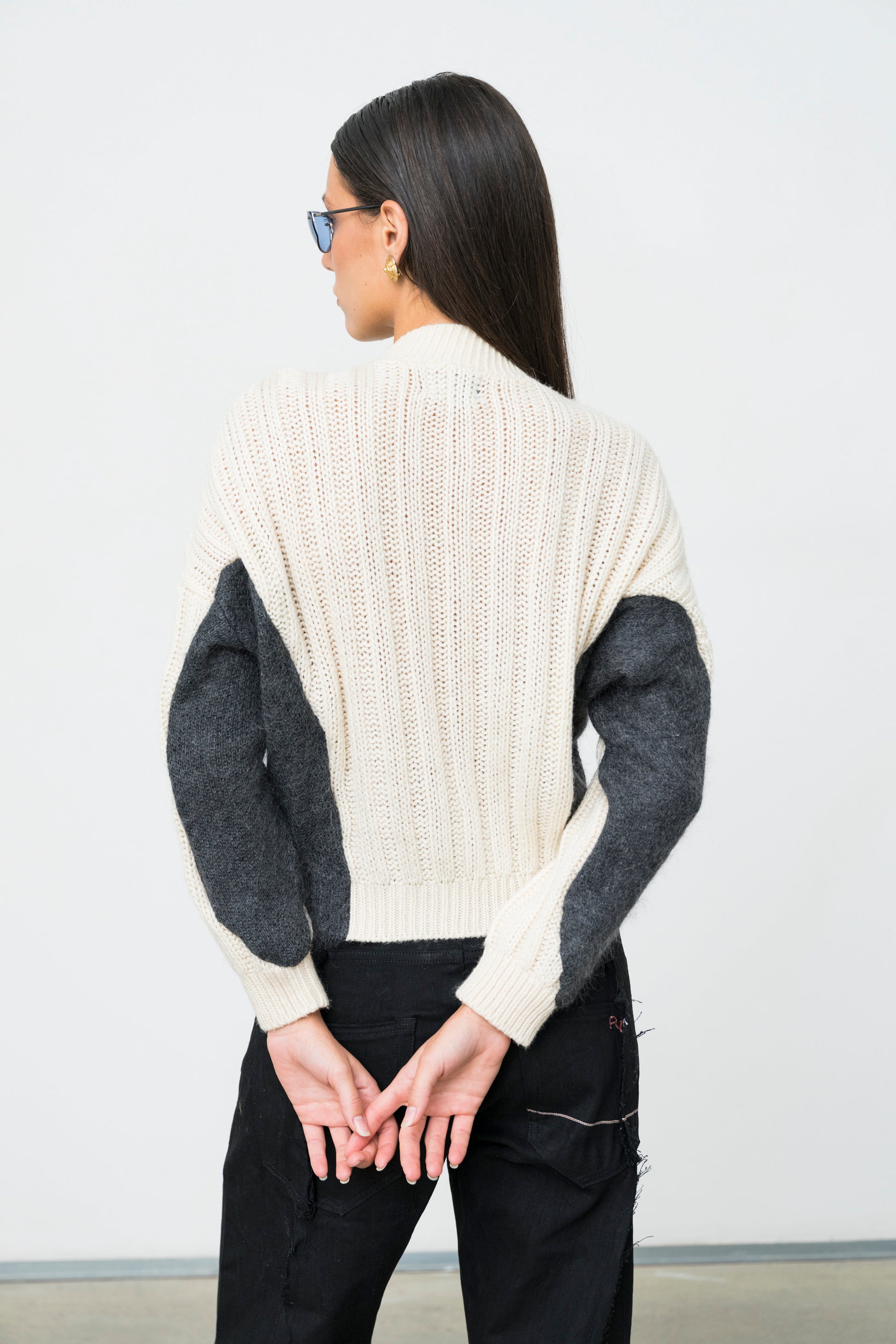 BILATERAL WOOL CARDIGAN