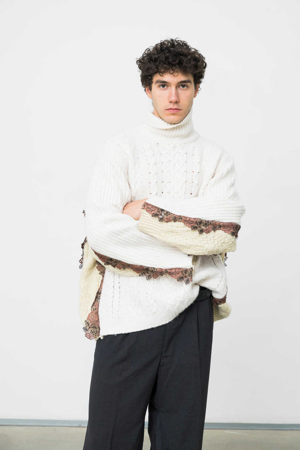 DIMENTICATO CABLE-KNIT SWEATER