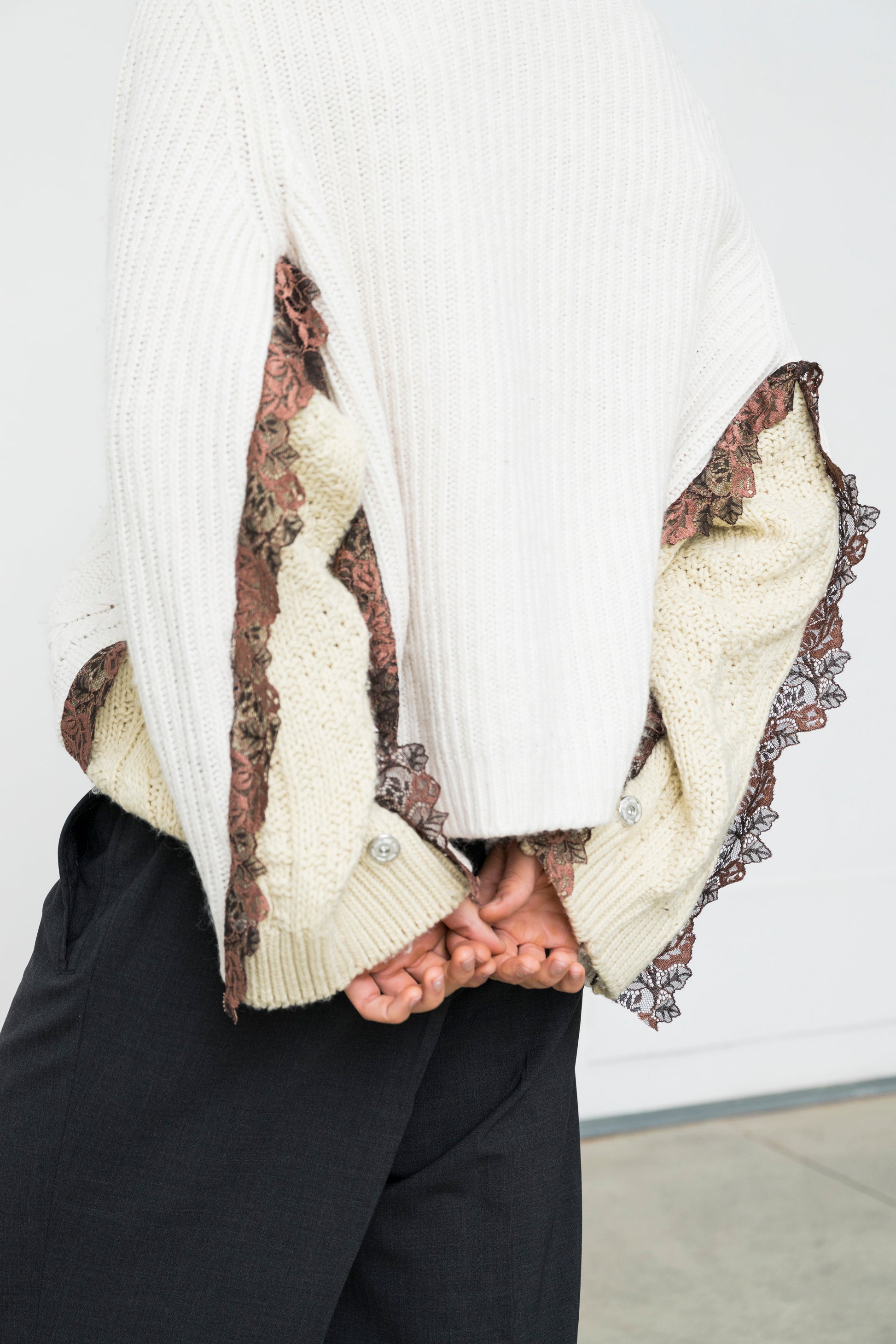 DIMENTICATO CABLE-KNIT SWEATER