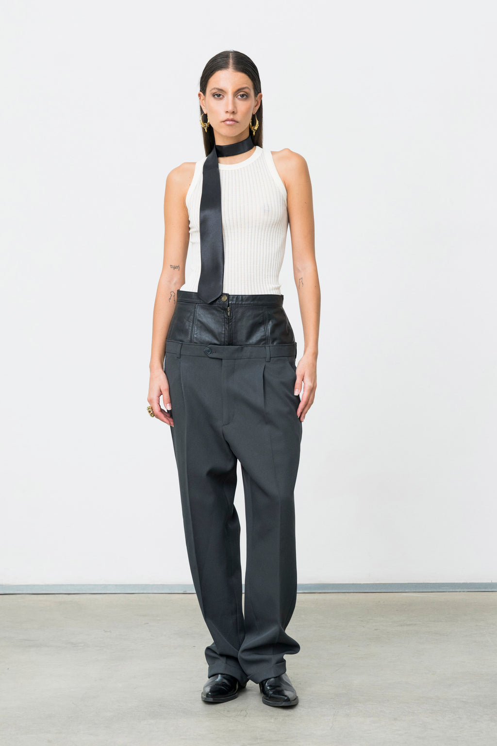 SASTRE LEATHER PANTS