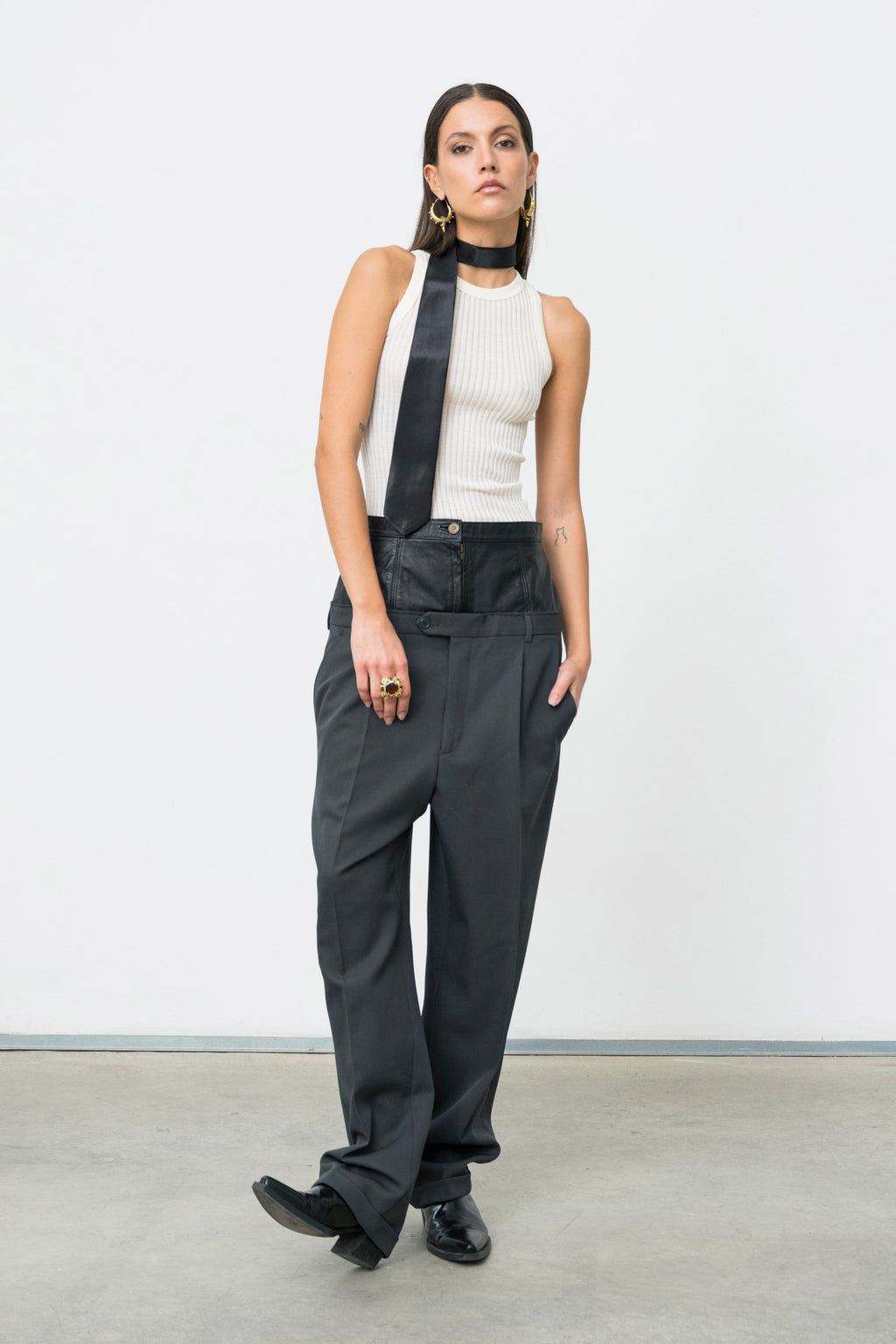 SASTRE LEATHER PANTS