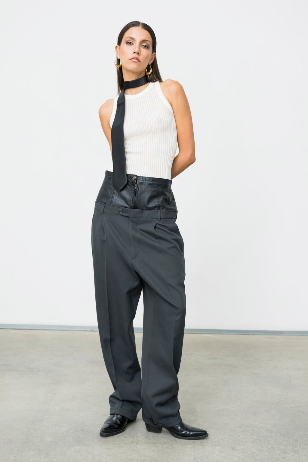 SASTRE LEATHER PANTS