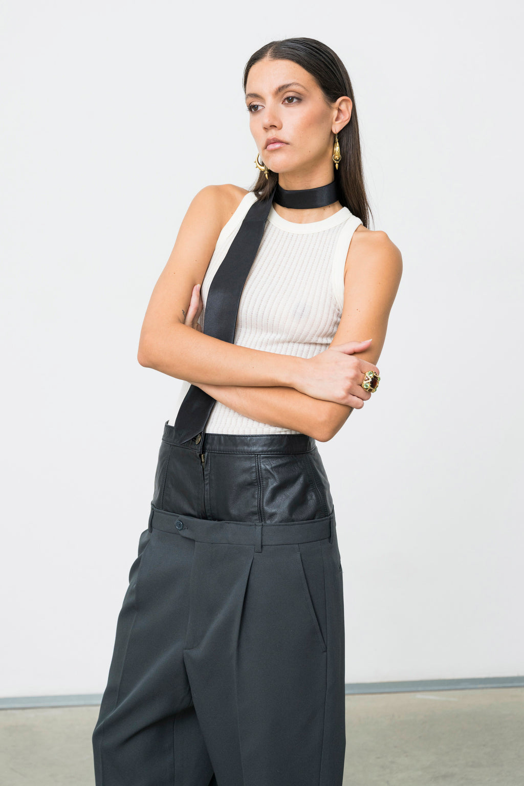 SASTRE LEATHER PANTS