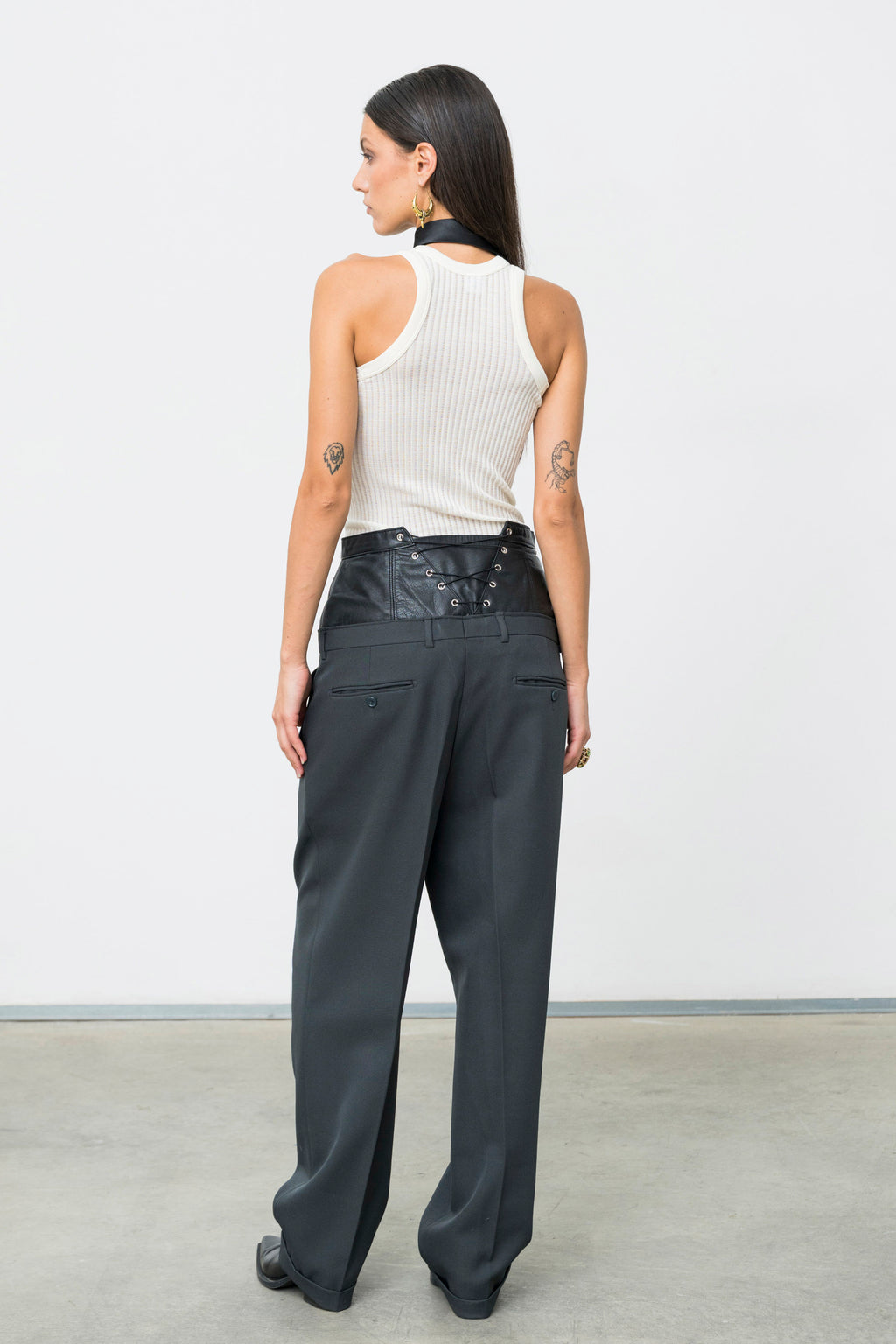 SASTRE LEATHER PANTS