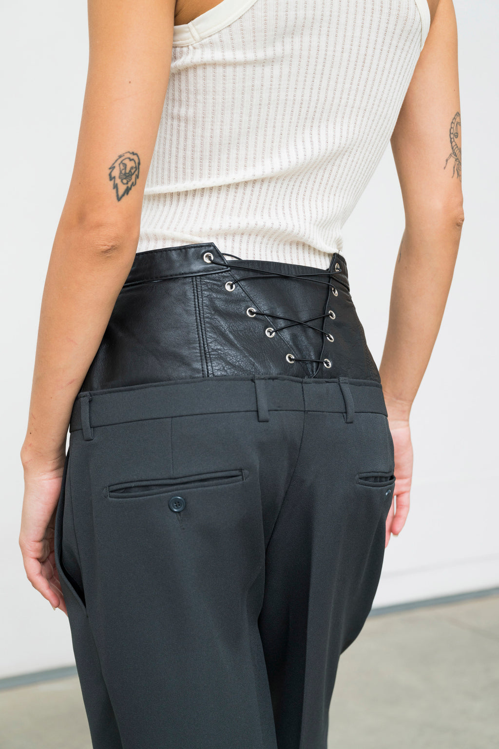 SASTRE LEATHER PANTS