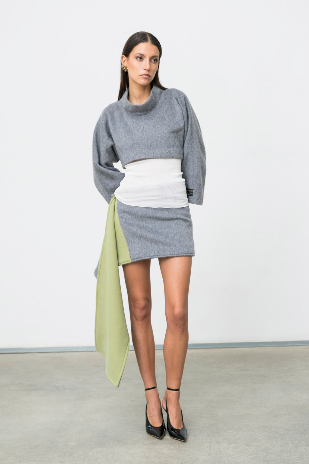 CERCHIO WOOL SKIRT
