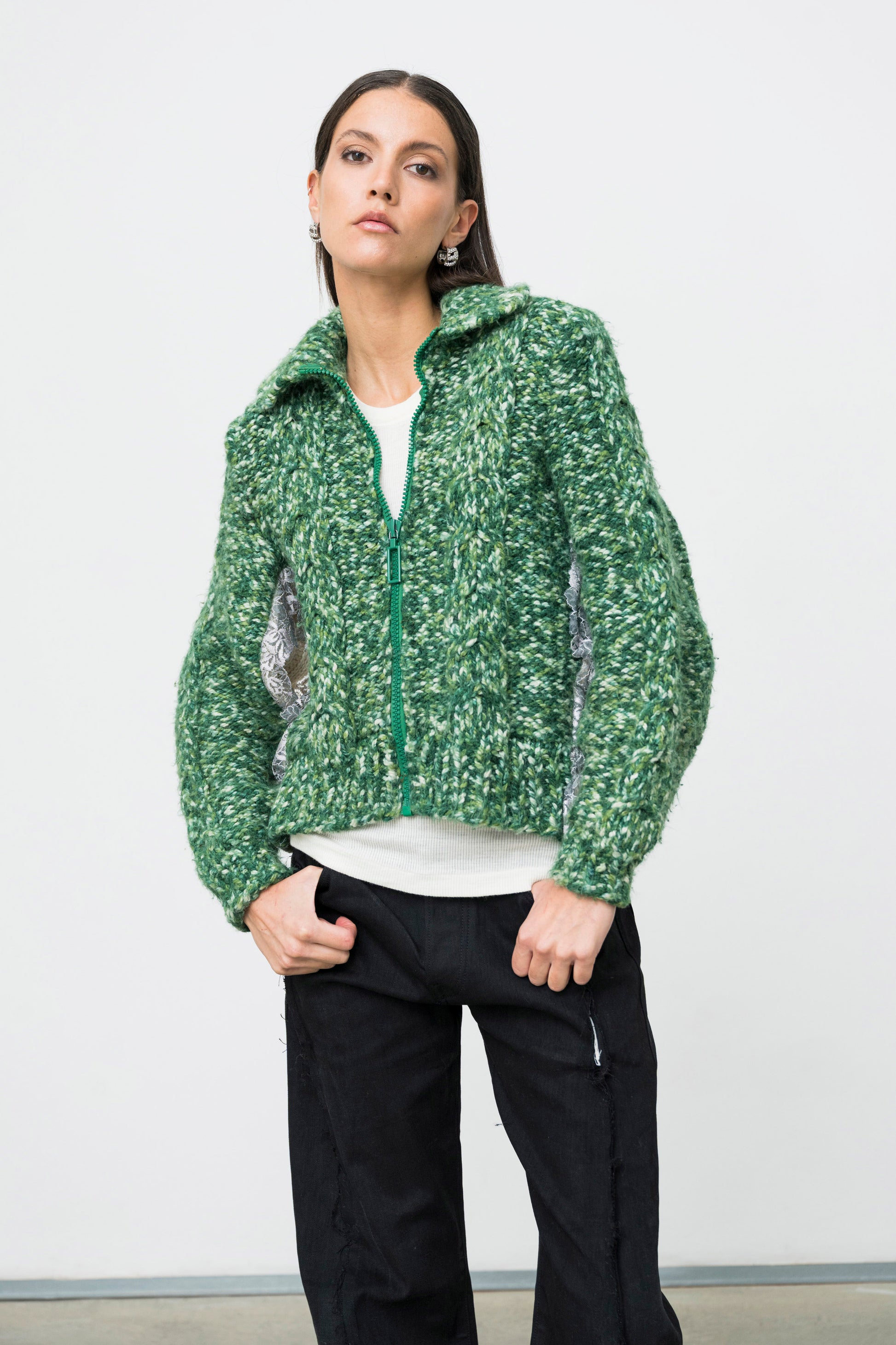 DUAL GREEN CARDIGAN