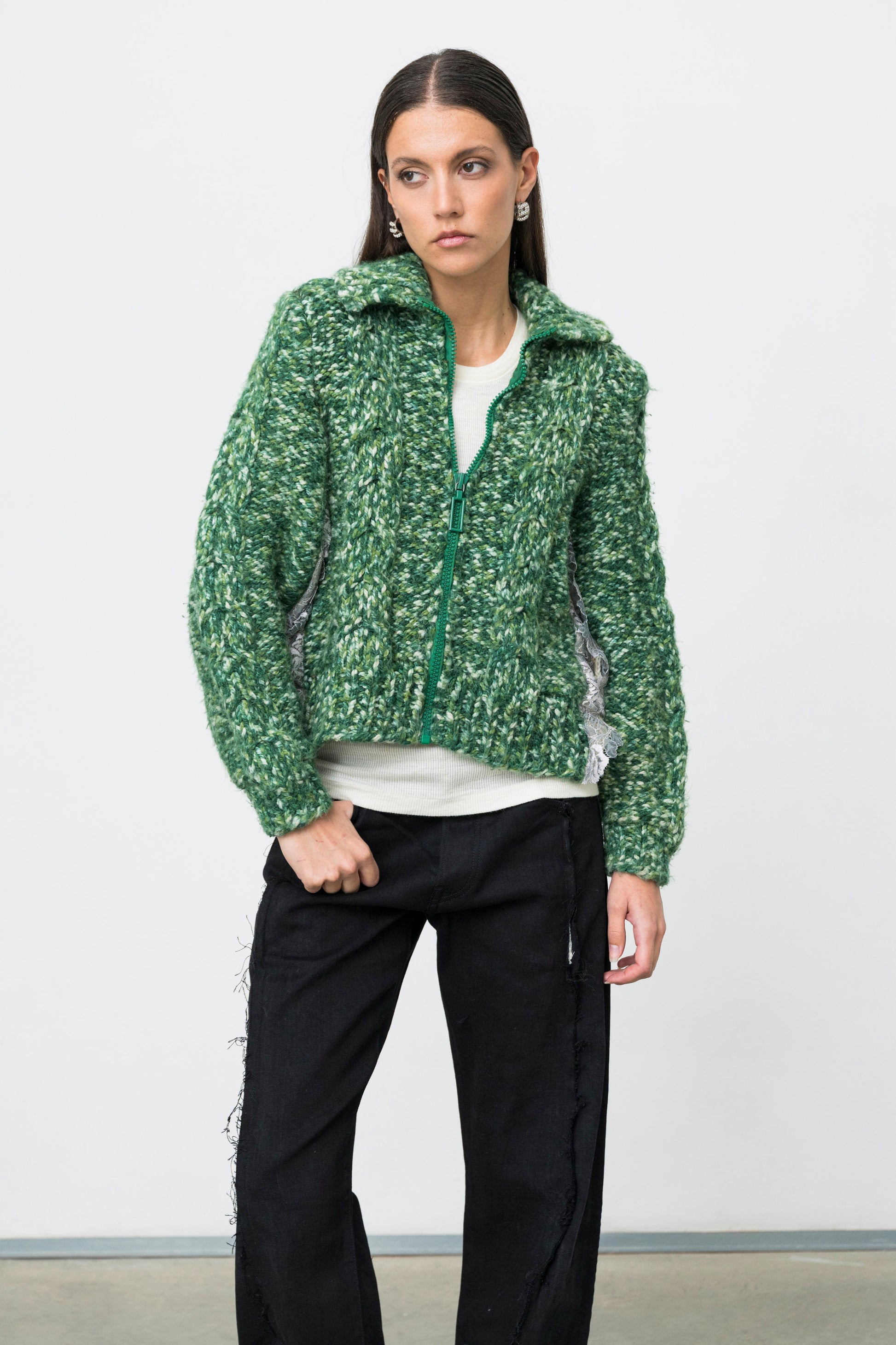 DUAL GREEN CARDIGAN
