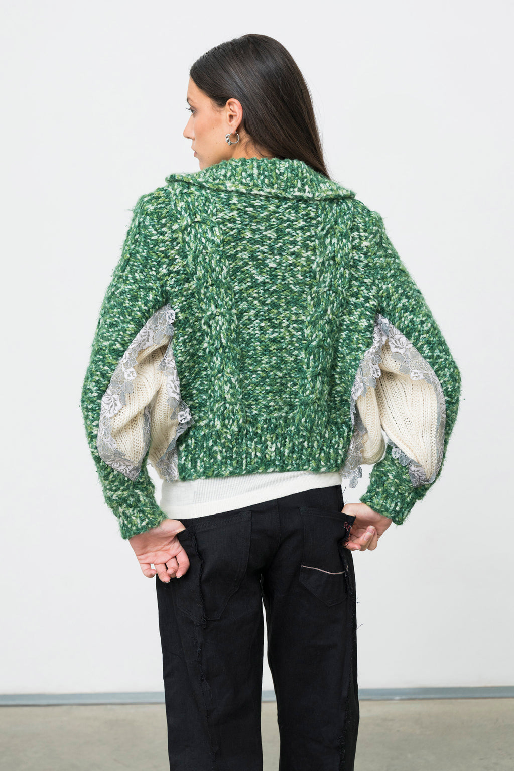 DUAL GREEN CARDIGAN