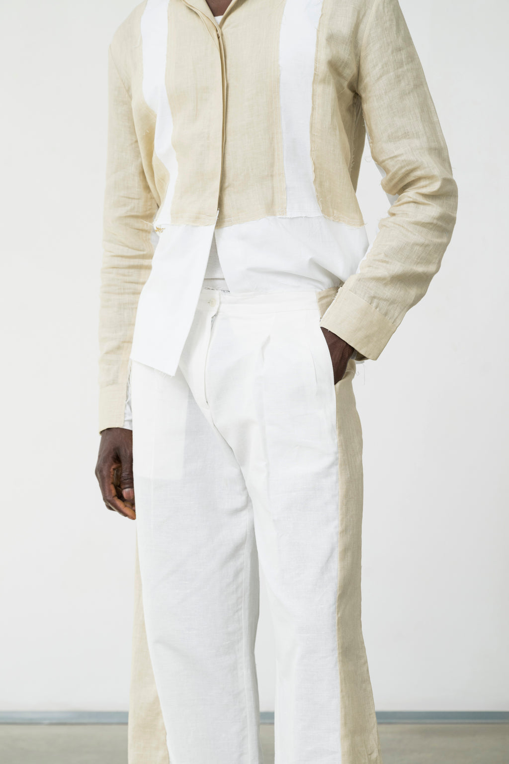 LINEN WIDE PANTS