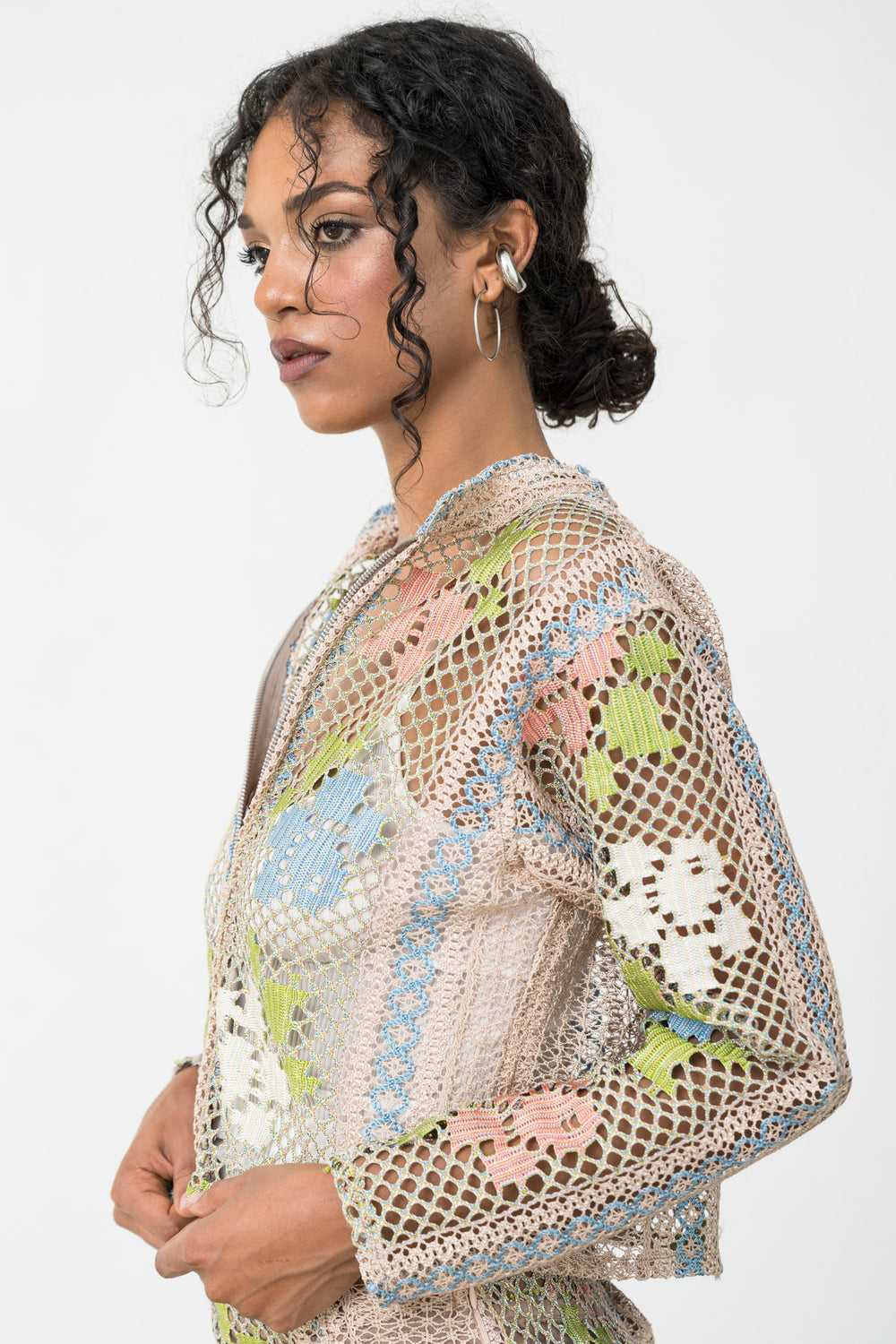 RAINBOW ZIP CARDIGAN