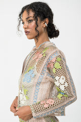 RAINBOW ZIP CARDIGAN
