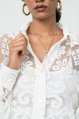 BRODERIE LS SHIRT