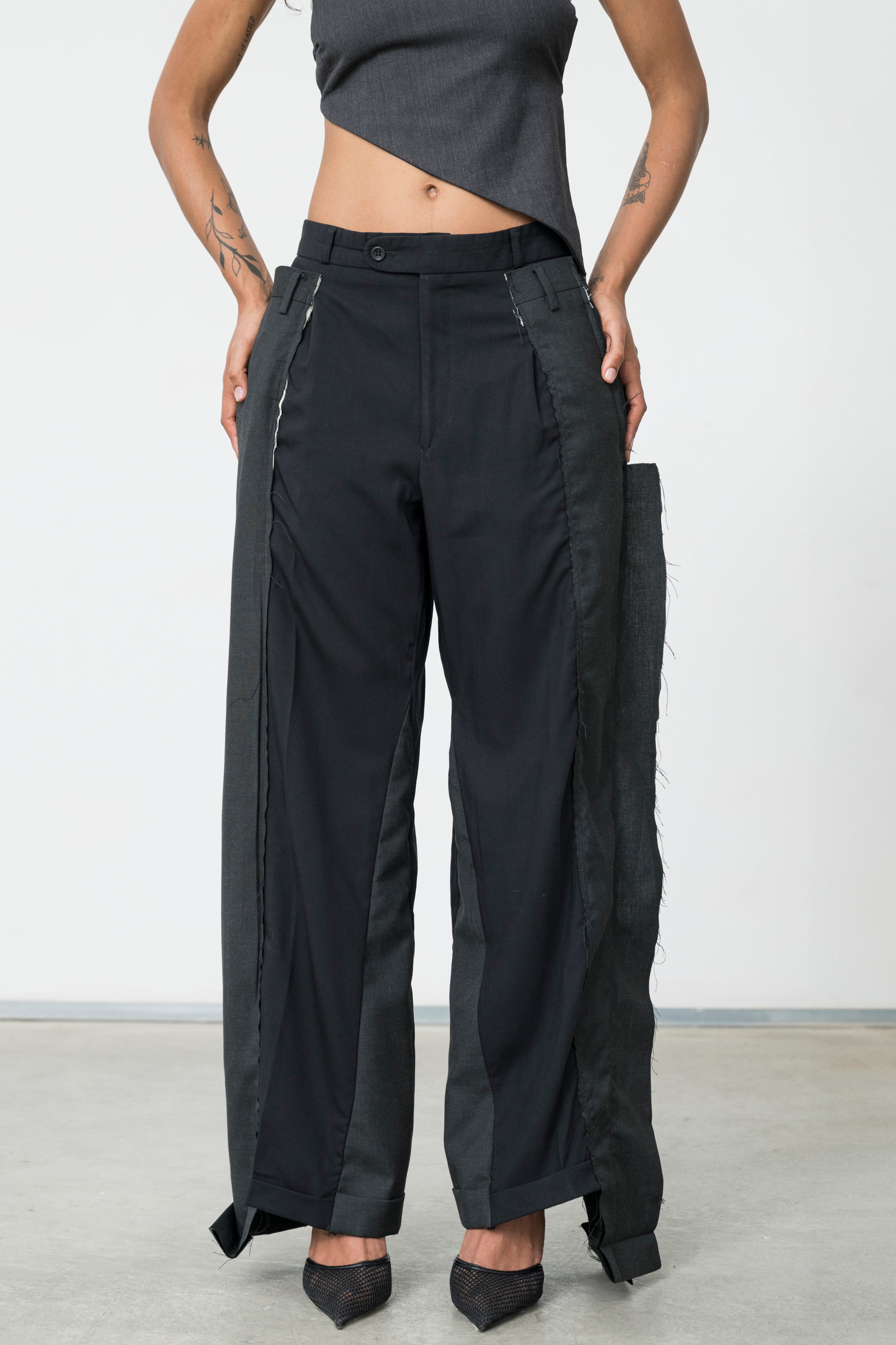 Deconstructed Sastre Pants | Upcycled Wool Tailoring – Cantoprimo